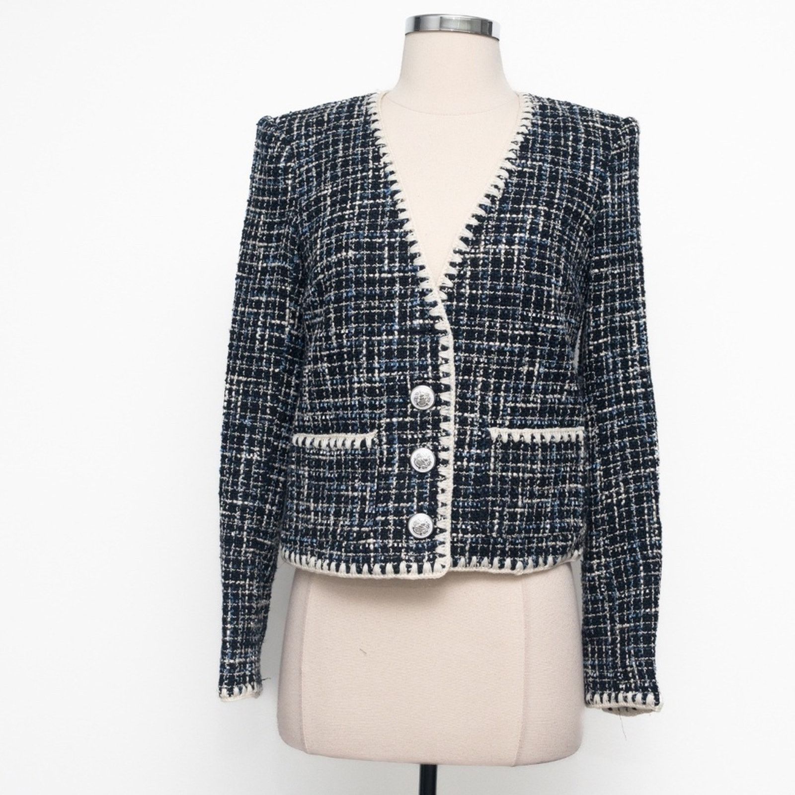 Veronica Beard Veronica Beard. Bosea cotton-blend tweed blazer. Size XS / US 0-2 / IT 36-38 - 1 Thumbnail