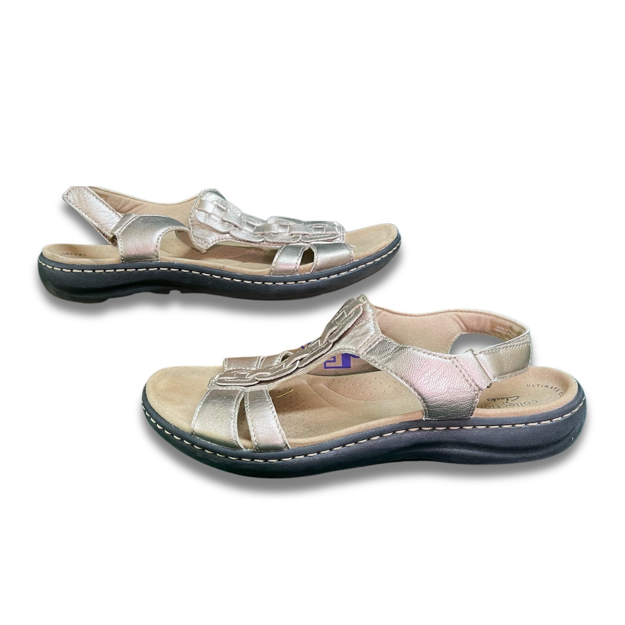 Clarks Clarks Laurieann Kay Womens Sandals Metallic Leather Adjusta Size US 6 / IT 36 - 3 Thumbnail