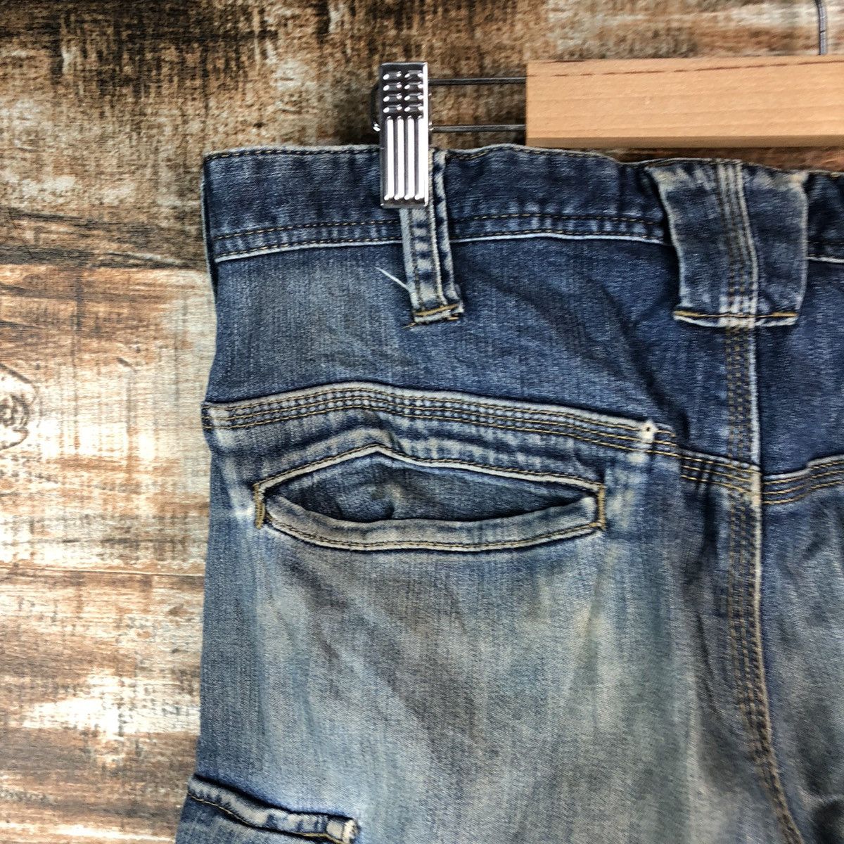 Japanese Brand Even River Blue Distressed ripped Denim Pants #A2150 Size US 30 / EU 46 - 19 Thumbnail