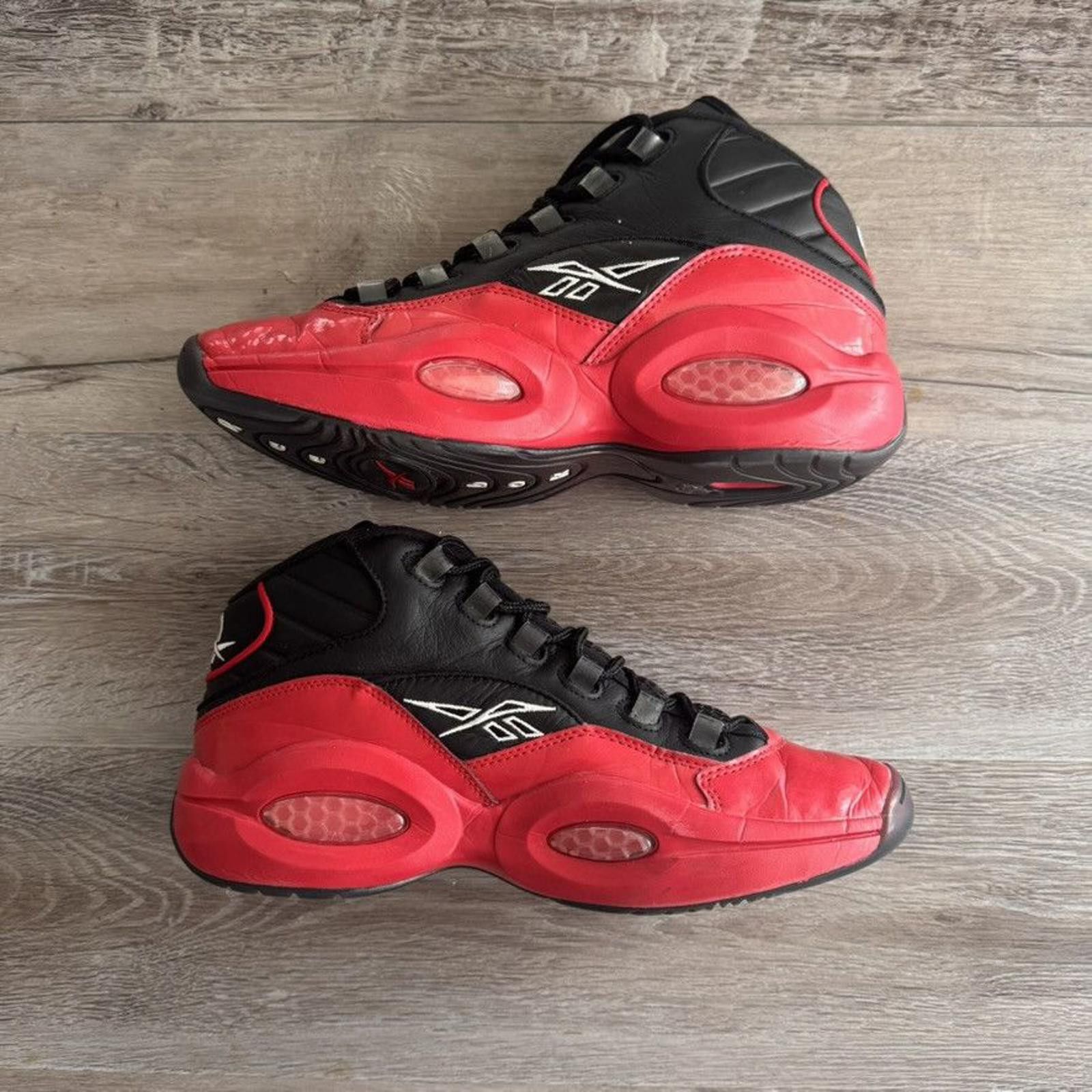 Reebok REEBOK • Question Mid "76ers Bred" (10M) Size US 10 / EU 43 - 3 Thumbnail