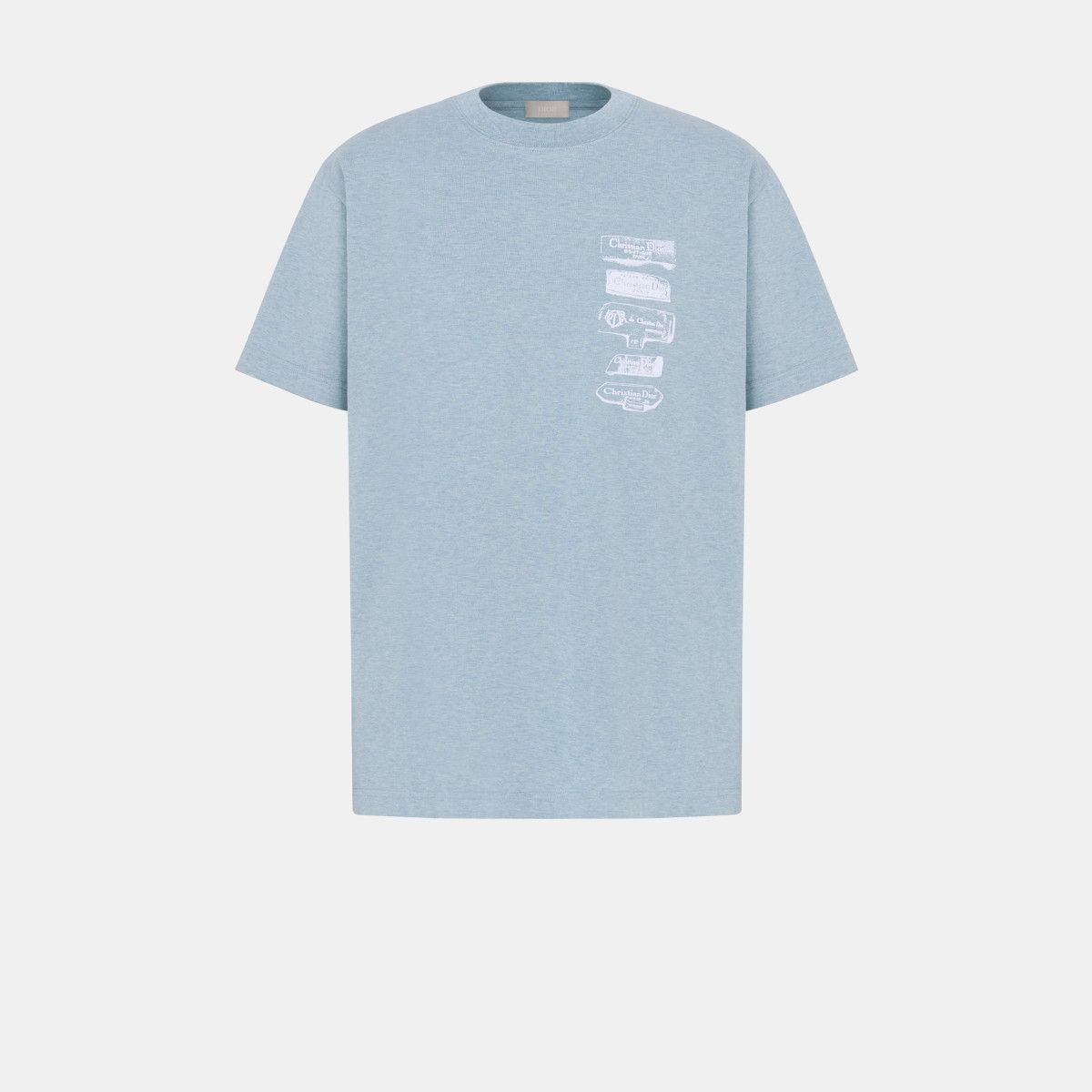 Dior o1bcso1str0326 Archives Labels T-Shirt, Relaxed Fit in Blue Size US XL / EU 56 / 4 - 1 Thumbnail