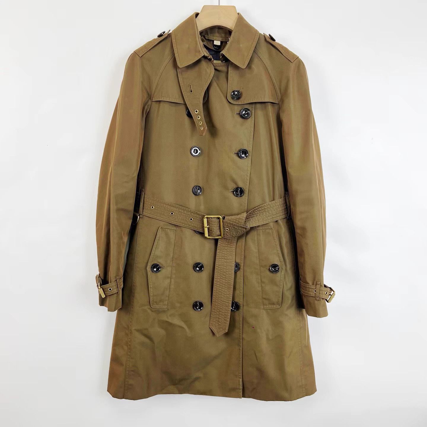 Burberry Burberry Khaki Trench Coat with Removable Wool Lining K12 Size US M / EU 48-50 / 2 - 1 Thumbnail