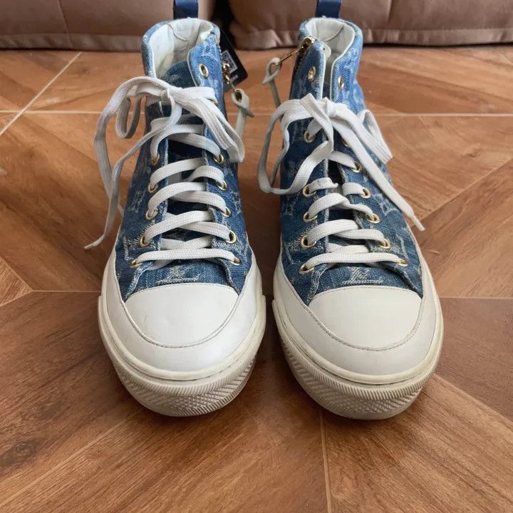 Louis Vuitton Louis Vuitton Stellar Casual Sneakers in Blue -2508 Size US 6.5 / EU 39-40 - 2 Thumbnail