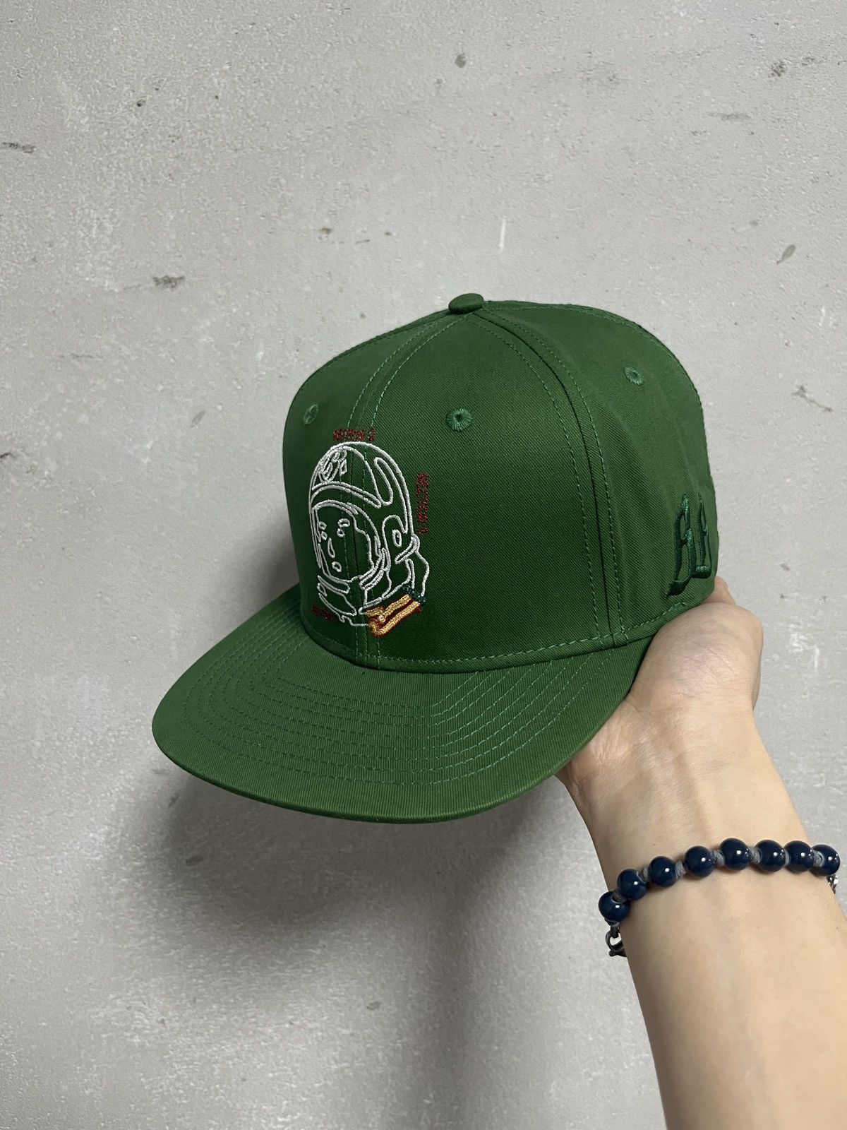 Billionaire Boys Club × Pharrell Billionaire Boys Club BBC Green Helmet Track Snapback Hats Size ONE SIZE - 1 Thumbnail
