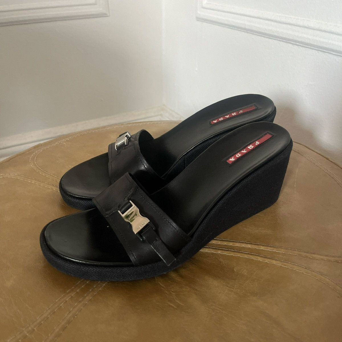 Prada × Vintage Prada mules Size US 8 / IT 38 - 2 Thumbnail