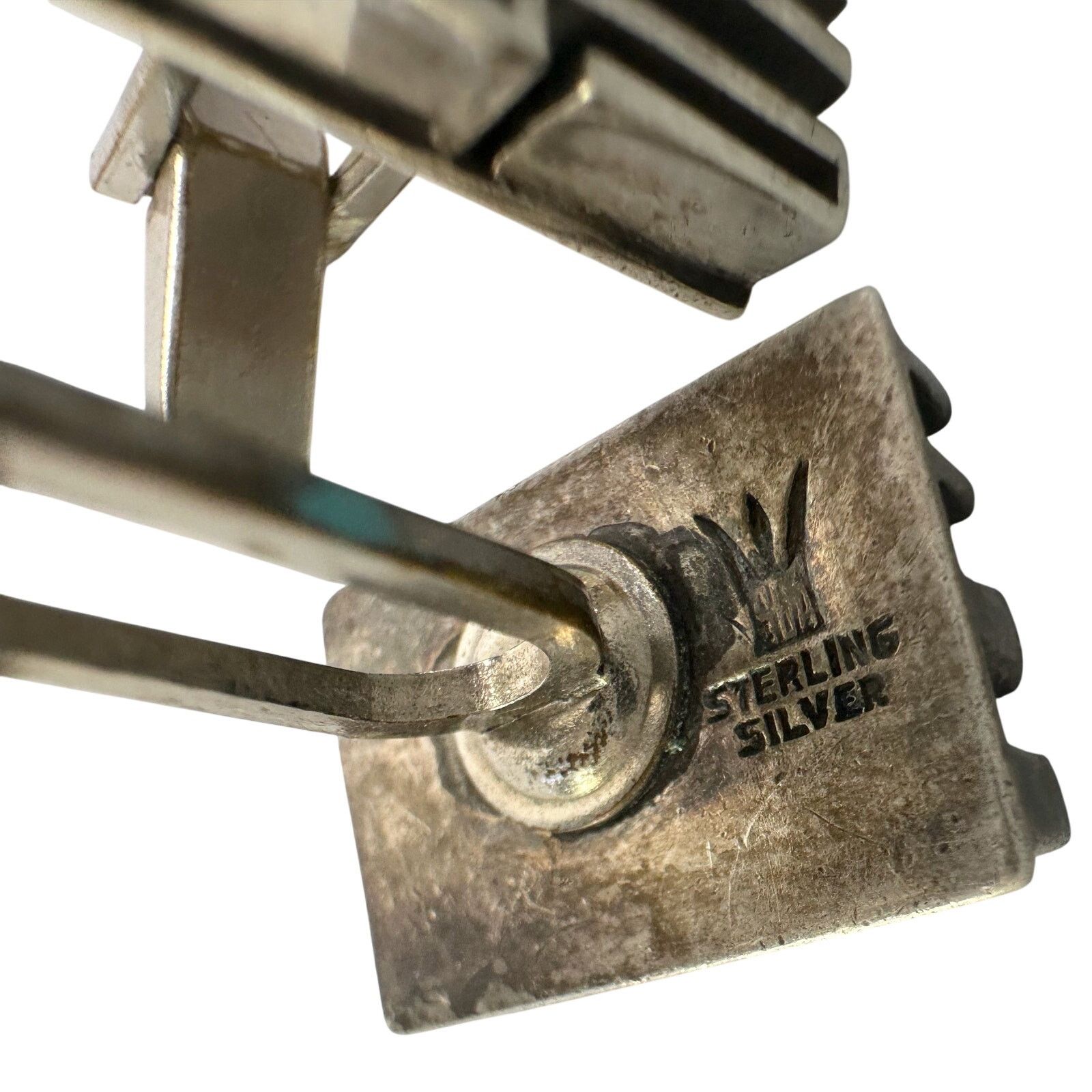 Other Sterling Silver Cufflinks - Modernist (mid-century) "SAK" Size ONE SIZE - 4 Thumbnail