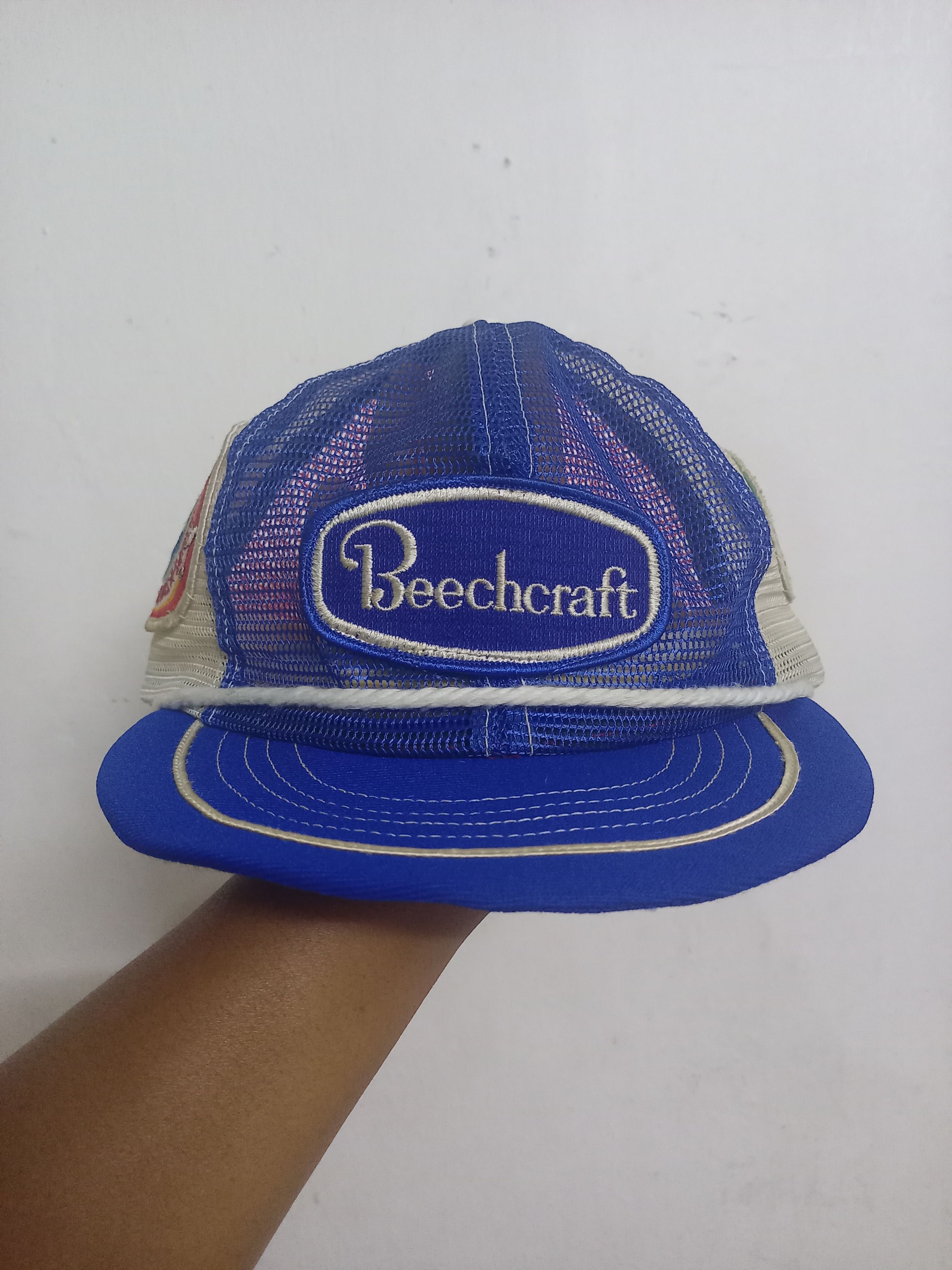 Vintage BEECHCRAFT MESH TRUCKER HAT Size ONE SIZE - 1 Thumbnail