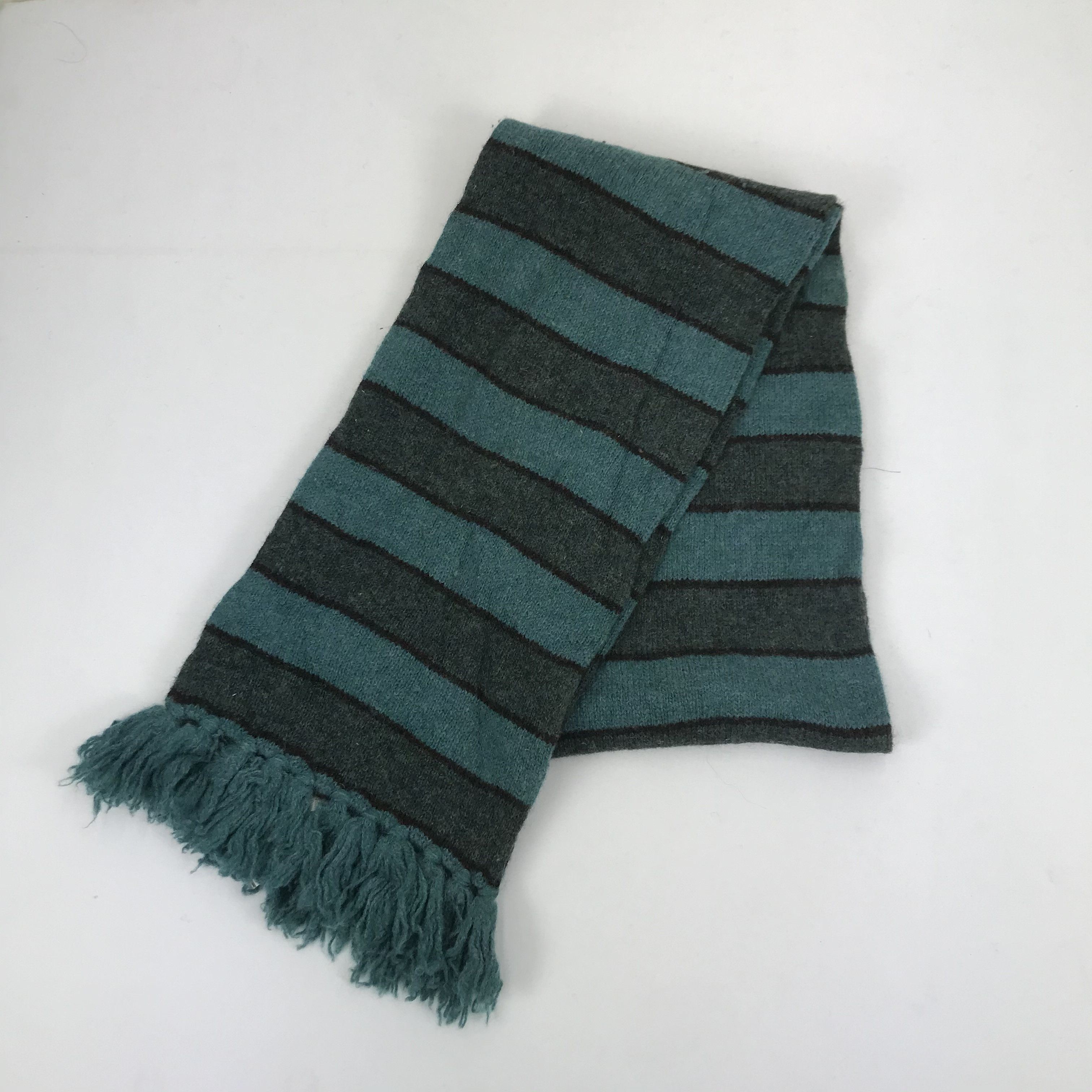 Japanese Brand Vintage Shetland Islands Scarf Muffler Wool Winter Scarves . Size ONE SIZE - 3 Thumbnail