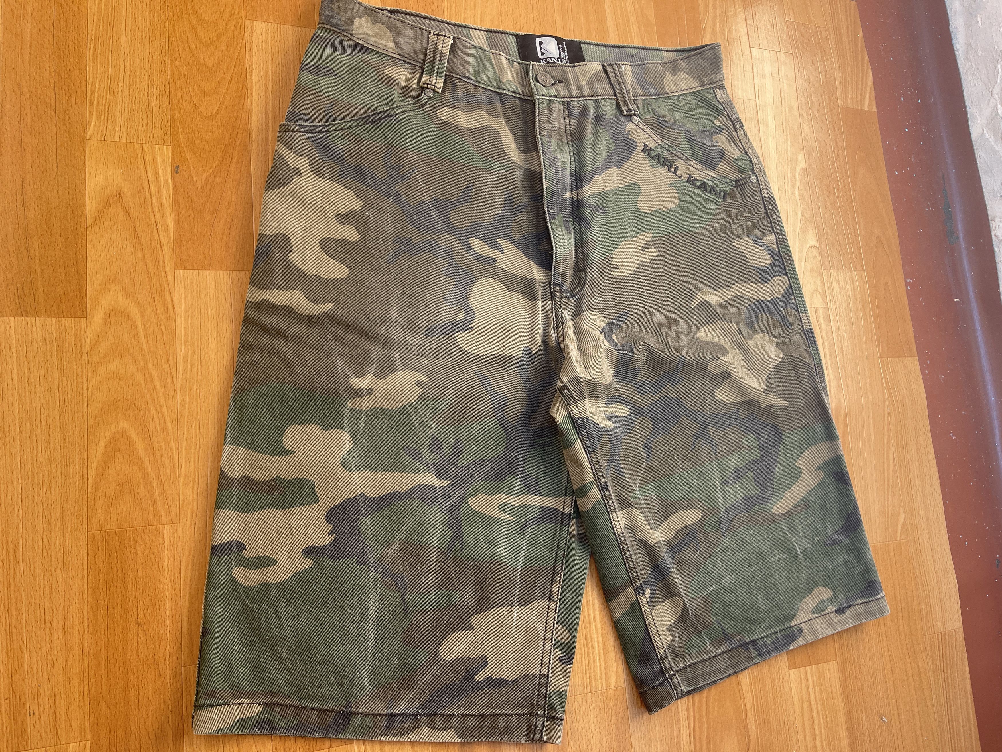 Karl Kani KARL KANI shorts, baggy, vintage Kani jeans 90s hip hop W 36 Size US 36 / EU 52 - 8 Thumbnail