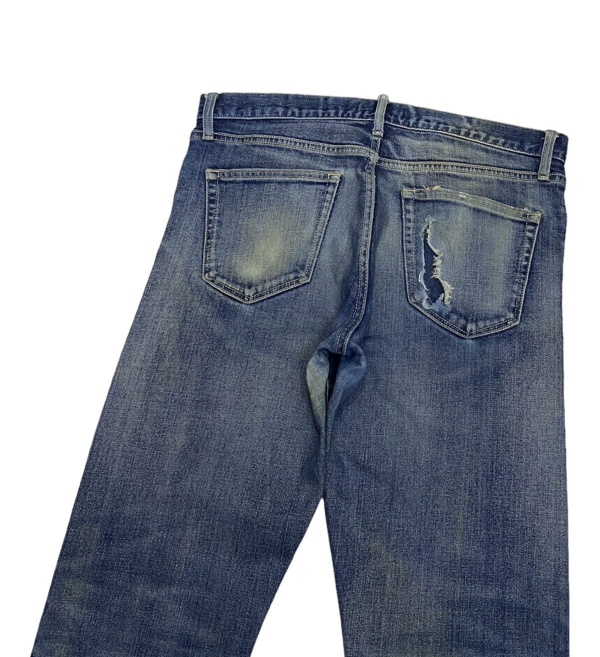 Undercover × Uniqlo VINTAGE UNIQLO SELVEDGE DISTRESSED DENIM SLIM SKINNY JEANS Size US 33 - 8 Thumbnail