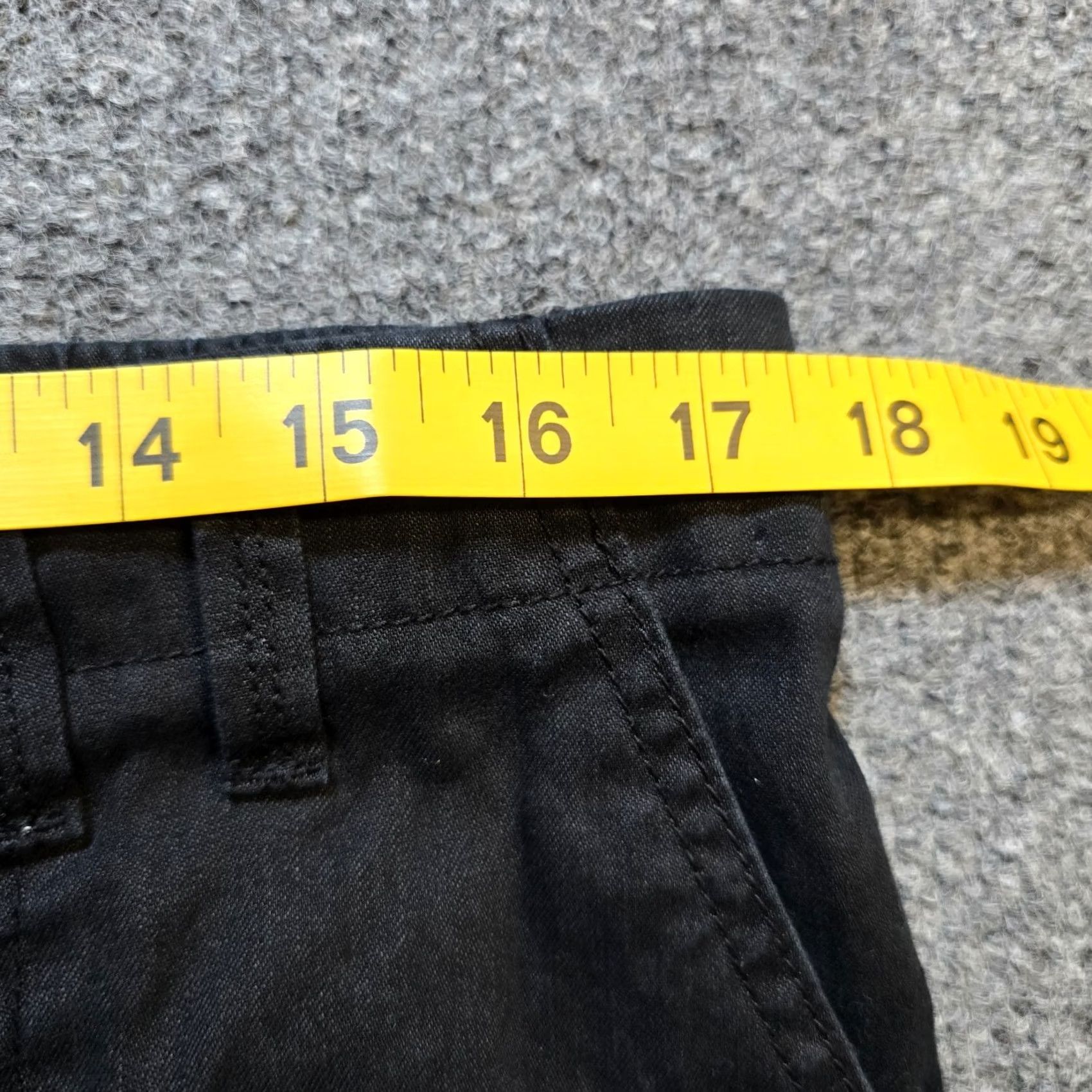 Vintage Chicos Pants Womens Large Black Cargo Linen Straight Leg Crop High Rise Capsule Size 24" / US 00 / IT 34 - 6 Thumbnail