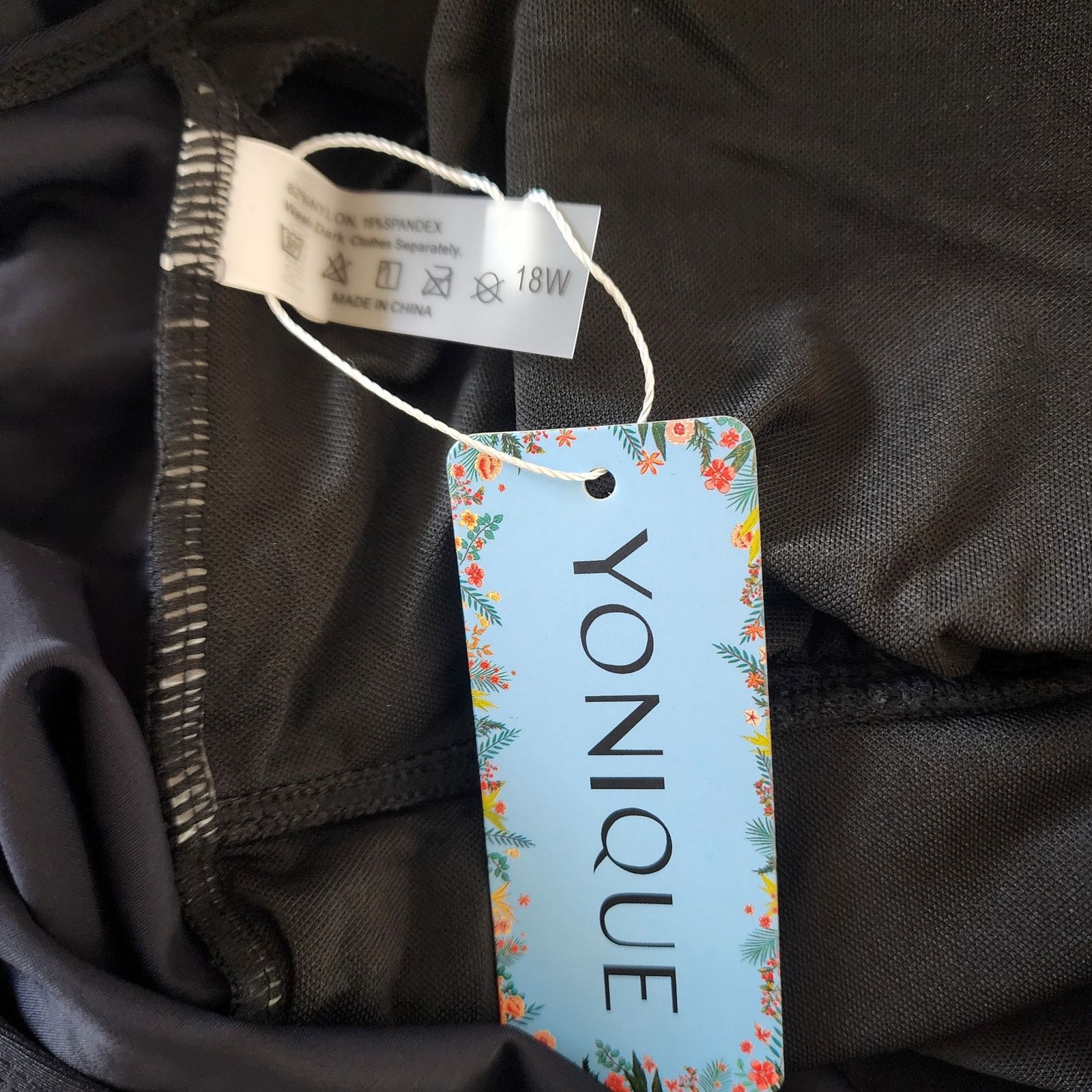 Unknown London NWT black tankini swim set plus size 18W Size XXL / US 16-18 / IT 52-54 - 9 Thumbnail
