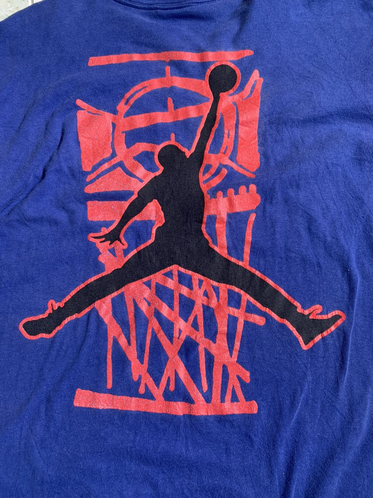 Vintage vintage NIKE AIR JORDAN BIG BACKHIT PRINT 90’s Size US M / EU 48-50 / 2 - 13 Thumbnail