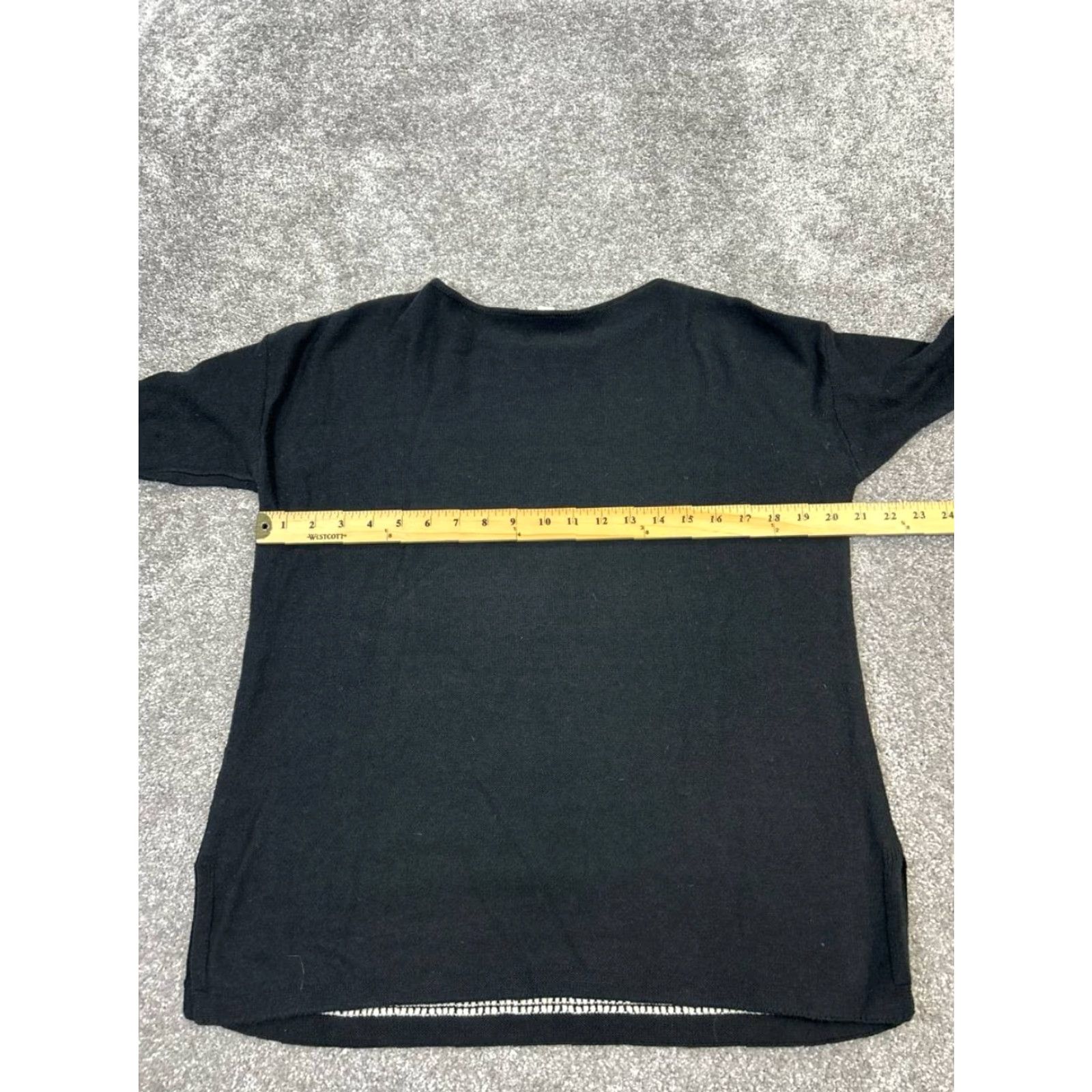J. Jill VINTAGE J. Jill Sweater Pullover Womens Small Black White Striped Knit Casual Fall Winter Spring Size S / US 4 / IT 40 - 6 Thumbnail