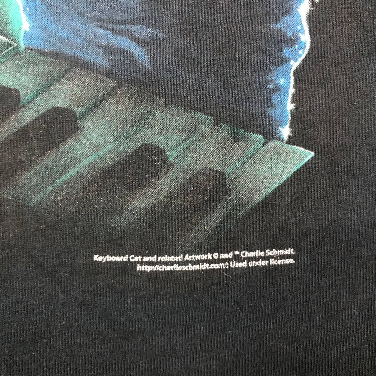 Vintage T441 VTG OVERSIZE CHARLIE SCHMIDT ARTWORK KEYBOARD CAT TEE Size US XXL / EU 58 / 5 - 4 Thumbnail
