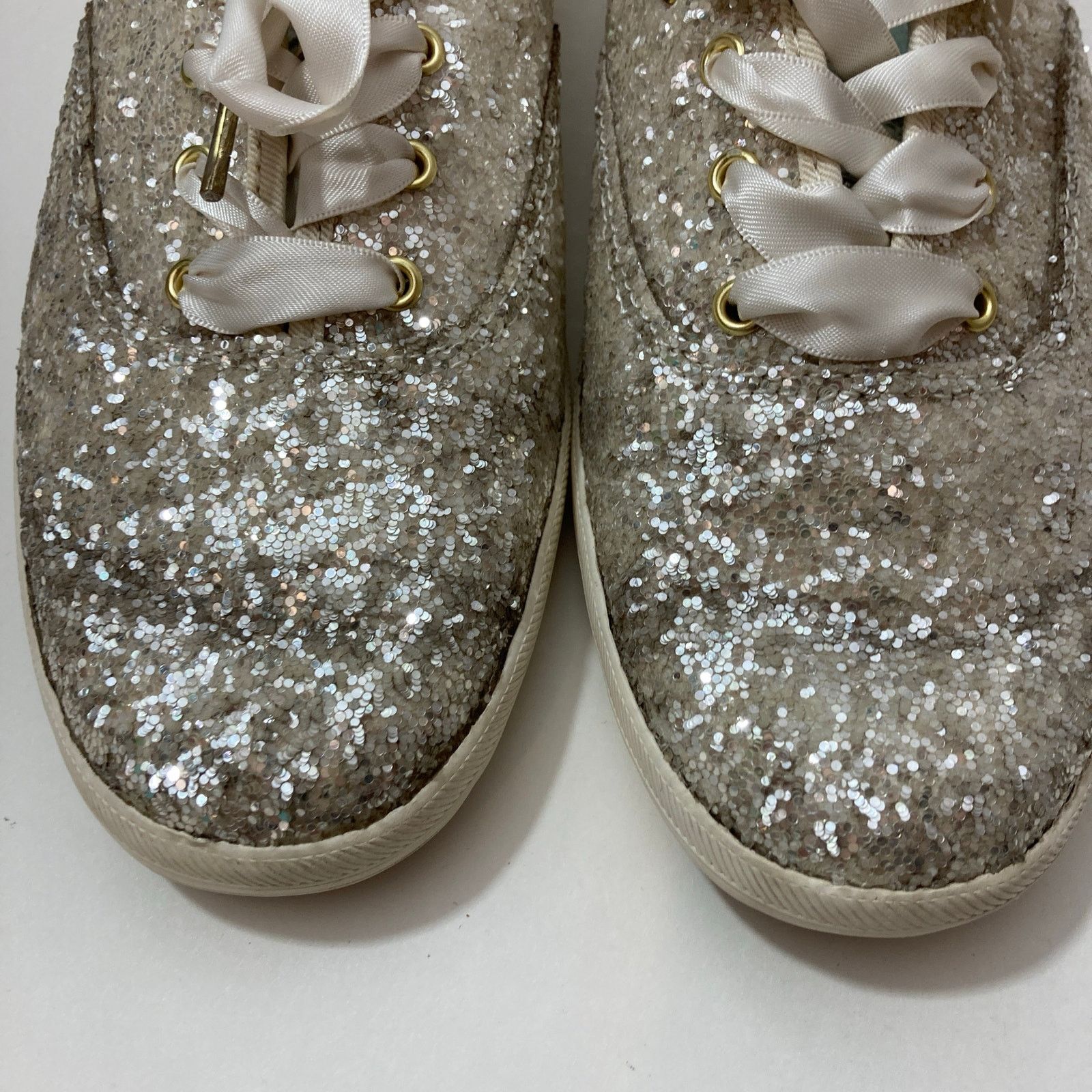 Kate Spade Keds x Kate Spade New York Champion Glitter Cream Sneakers Size US 8.5 / IT 38.5 - 2 Thumbnail