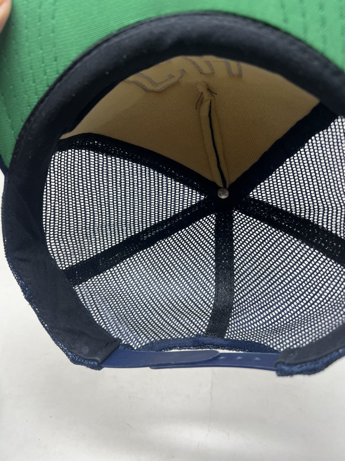 Vintage Vintage New Era CH Indigo Trucker Hat Size ONE SIZE - 10 Thumbnail