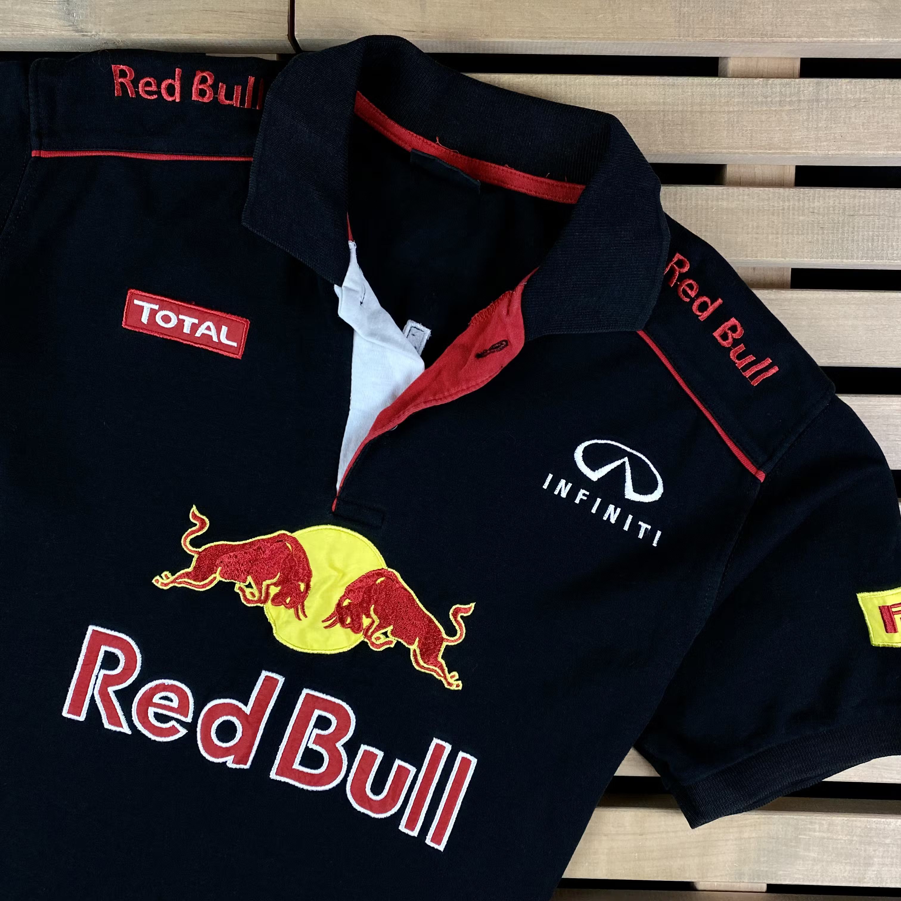 Japanese Brand × Red Bull Mens Polo T Shirt Red Bull Infinity Racing Size L Size US L / EU 52-54 / 3 - 2 Thumbnail