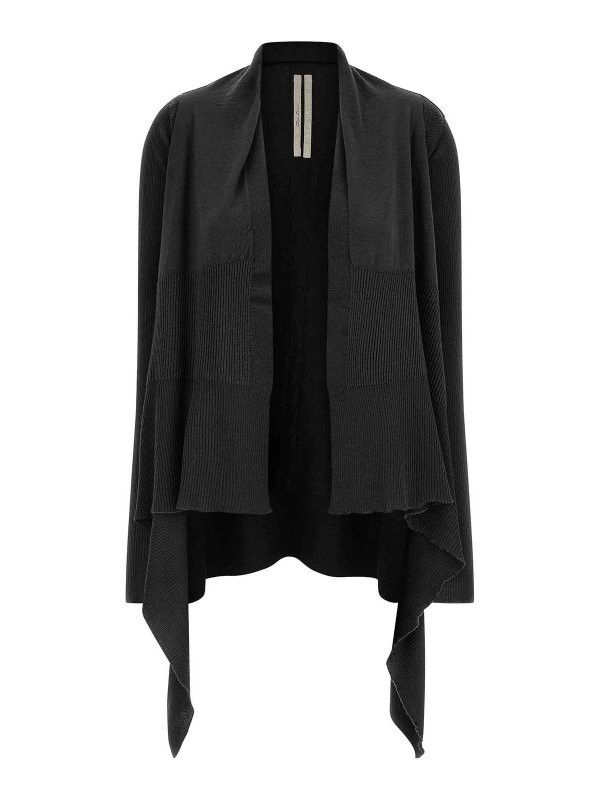 Rick Owens o1y0126 Cardigan in Black Size S / US 4 / IT 40 - 1 Thumbnail