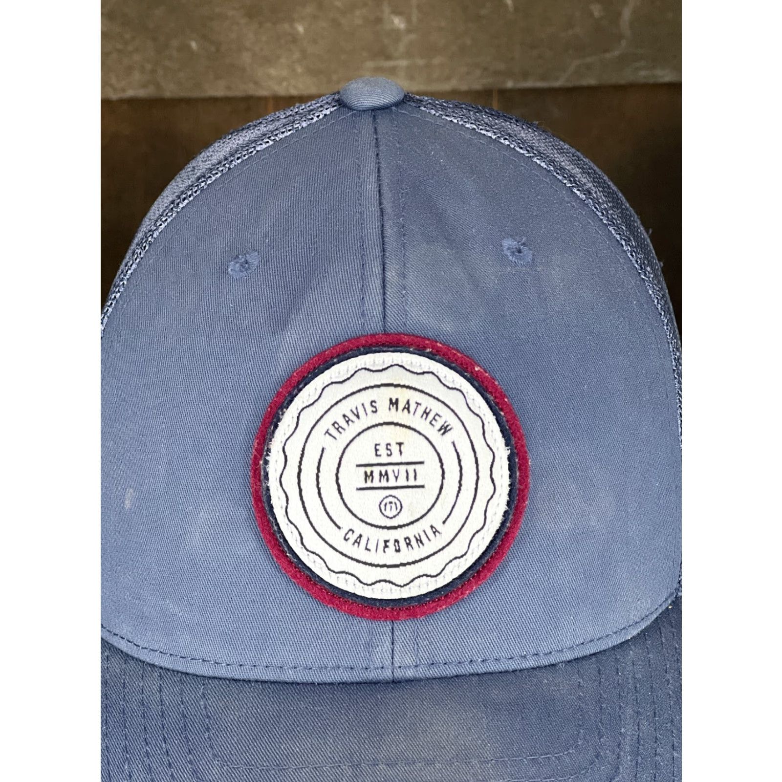 TravisMathew Travis Mathew Hat Cap Snap Back Adult One Size White Solid Logo Adjustable Men Sports Golf Trucker Cap Size ONE SIZE - 7 Thumbnail