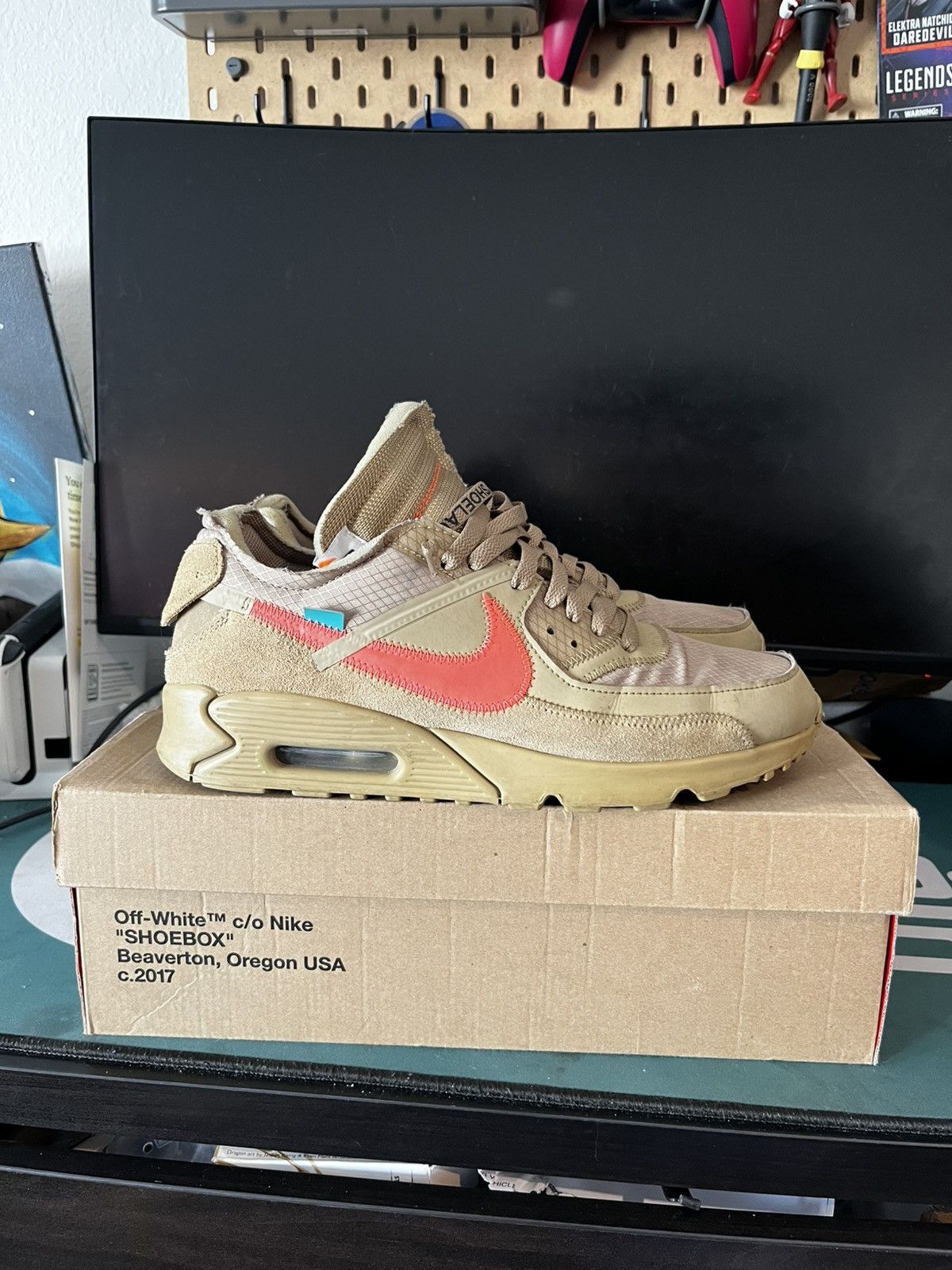 Premierpaintroller 90 Desert Ore Air Max 2019 Off Nike Off White