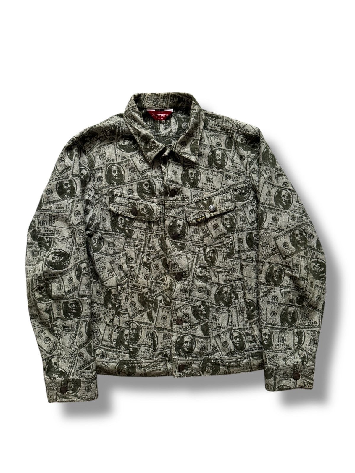 Supreme 100 Dollar Bill Trucker Jacket | Grailed