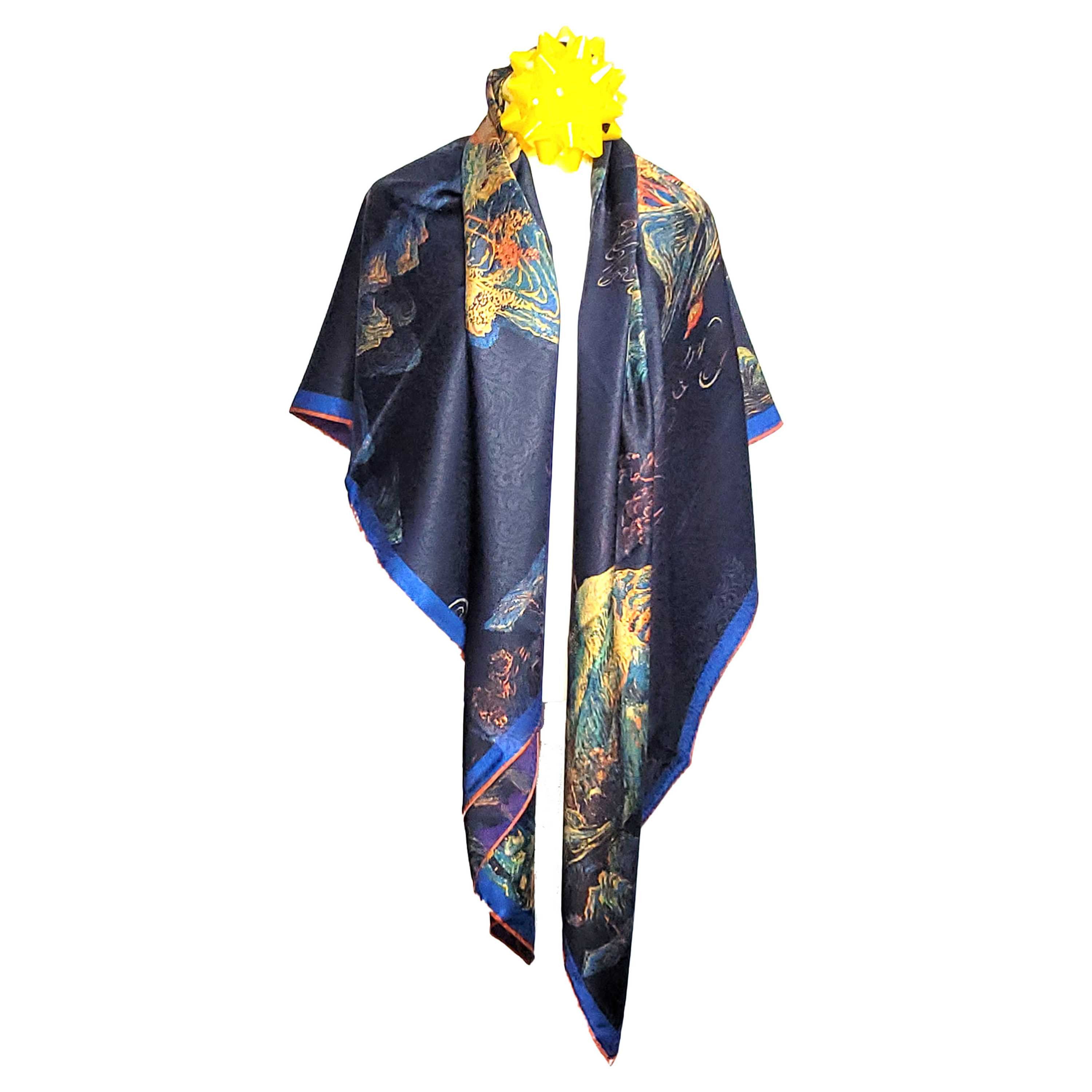 Other NWT Double Sided Silk Scarf 52"x52" Large Square Wrap 3240 Size ONE SIZE - 5 Thumbnail