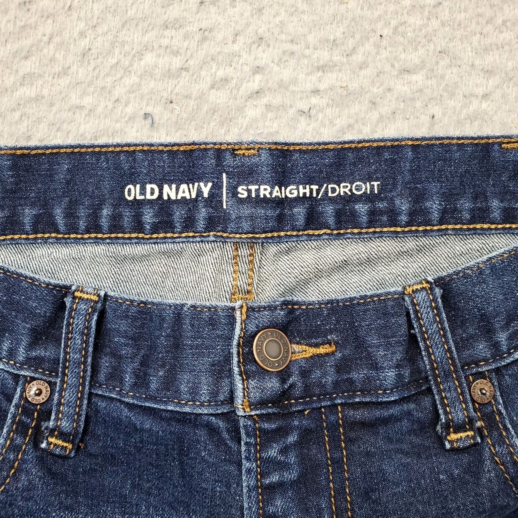 Old Navy Old Navy Jeans Womens 36x34 Straight Denim Blue 5-Pocket Regular Fit XS? Size 25" / US 0 / IT 36 - 7 Thumbnail