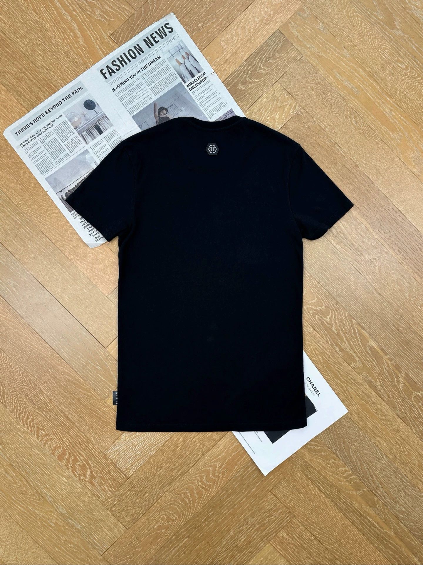 Philipp Plein PP Graffiti Letter Logo S/S Tee Men's Black Size US M / EU 48-50 / 2 - 2 Thumbnail