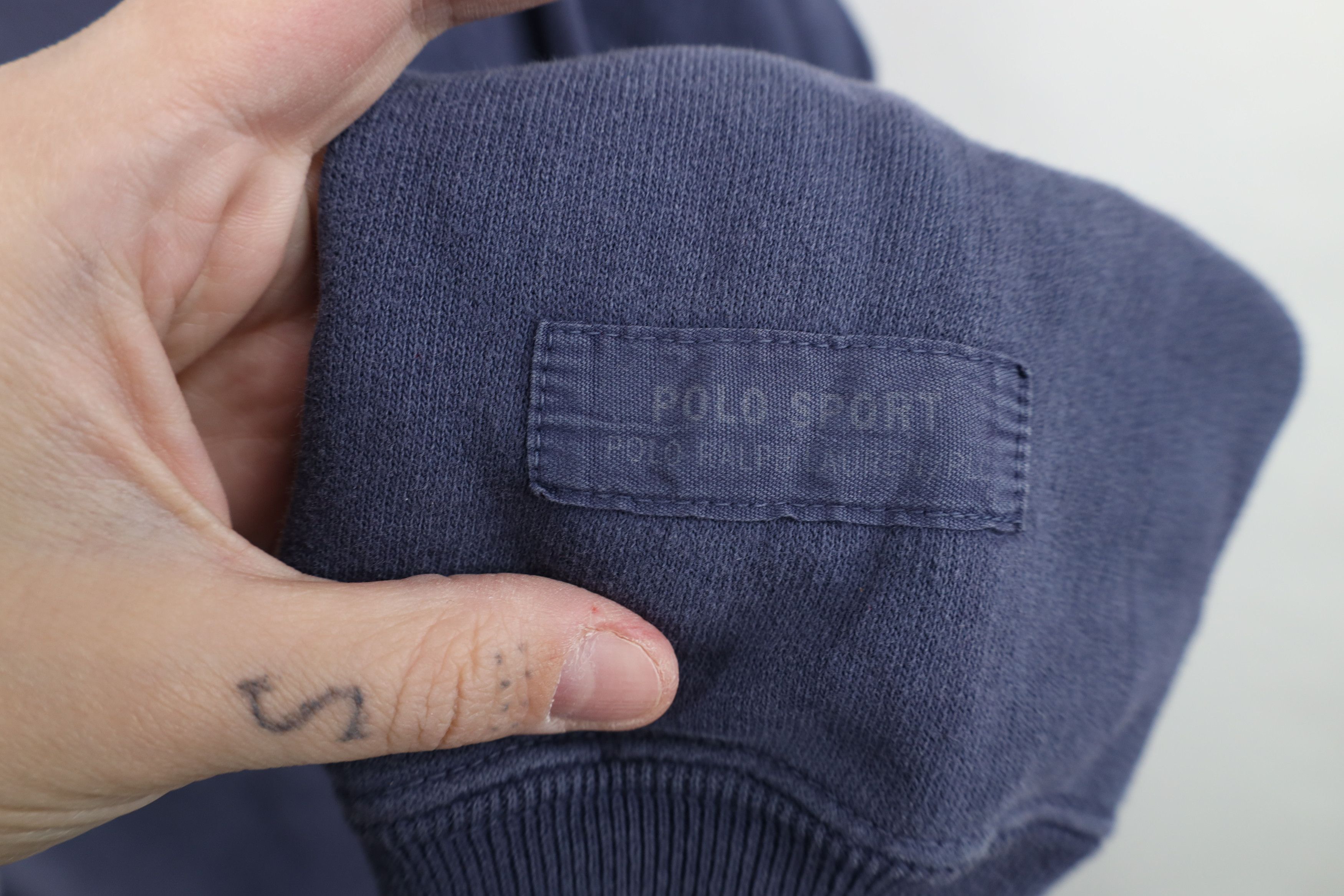 Polo Ralph Lauren Vintage 90s Polo Sport Ralph Lauren French Terry Hoodie Blue Size US M / EU 48-50 / 2 - 4 Thumbnail