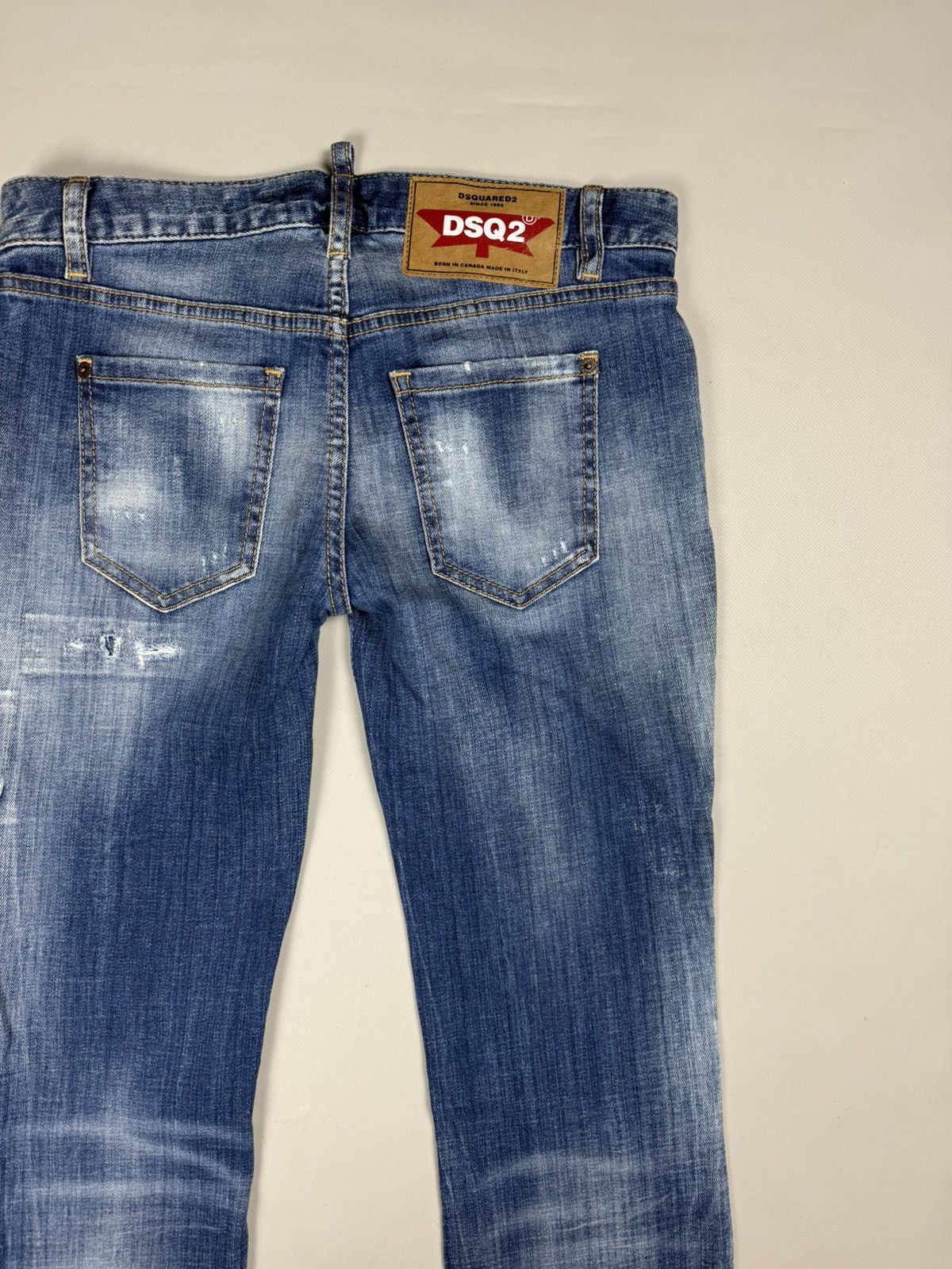 Dsquared2 Dsquared2 Medium Waist Flare Jean Distressed Denim Jeans Size 27" / US 4 / IT 40 - 23 Thumbnail
