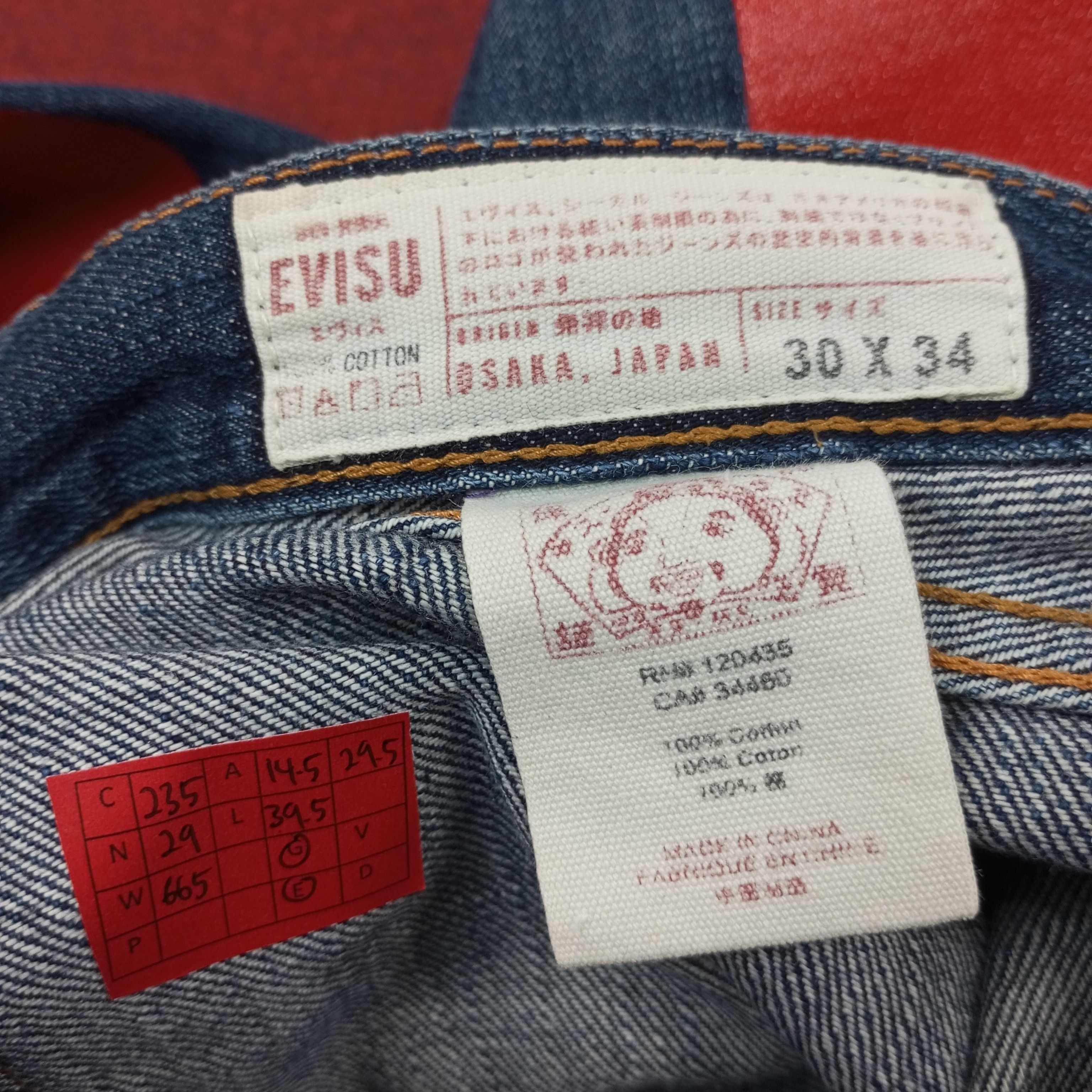 Evisu Evisu Japanese Brand Custom Daicock Jeans c235n29 Size US 29 - 12 Thumbnail