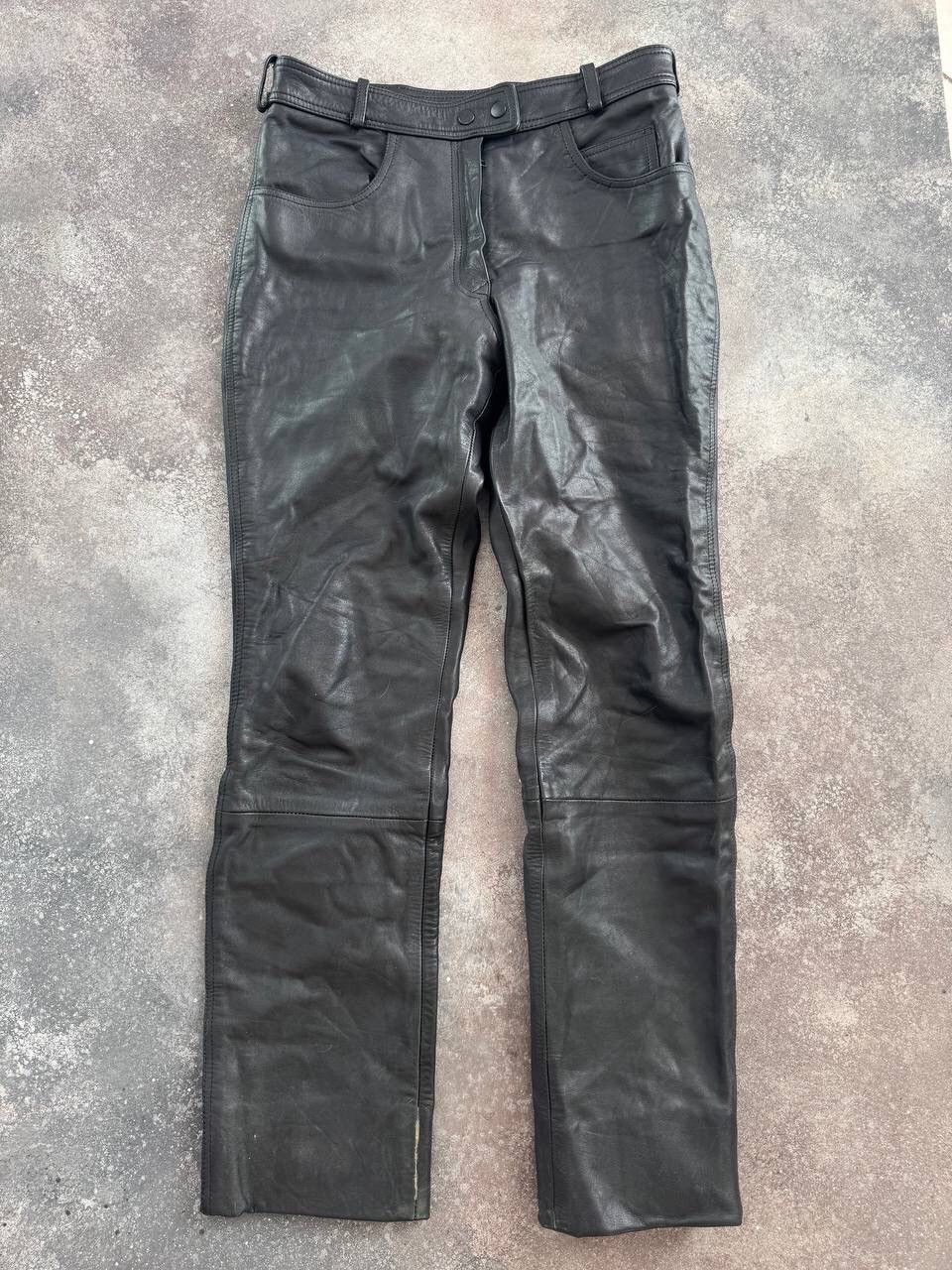 Genuine Leather Amazing Vintage Black Leather Pants Size US 30 / EU 46 - 3 Thumbnail