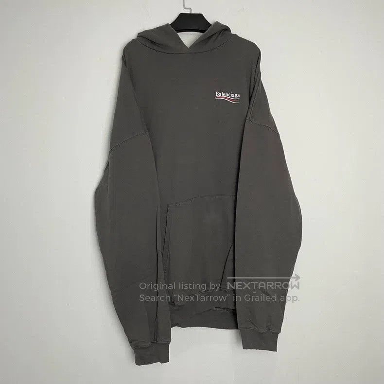 Balenciaga Balenciaga Wavy Coke distressed cracked hooded sweatshirt Size US M / EU 48-50 / 2 - 1 Thumbnail