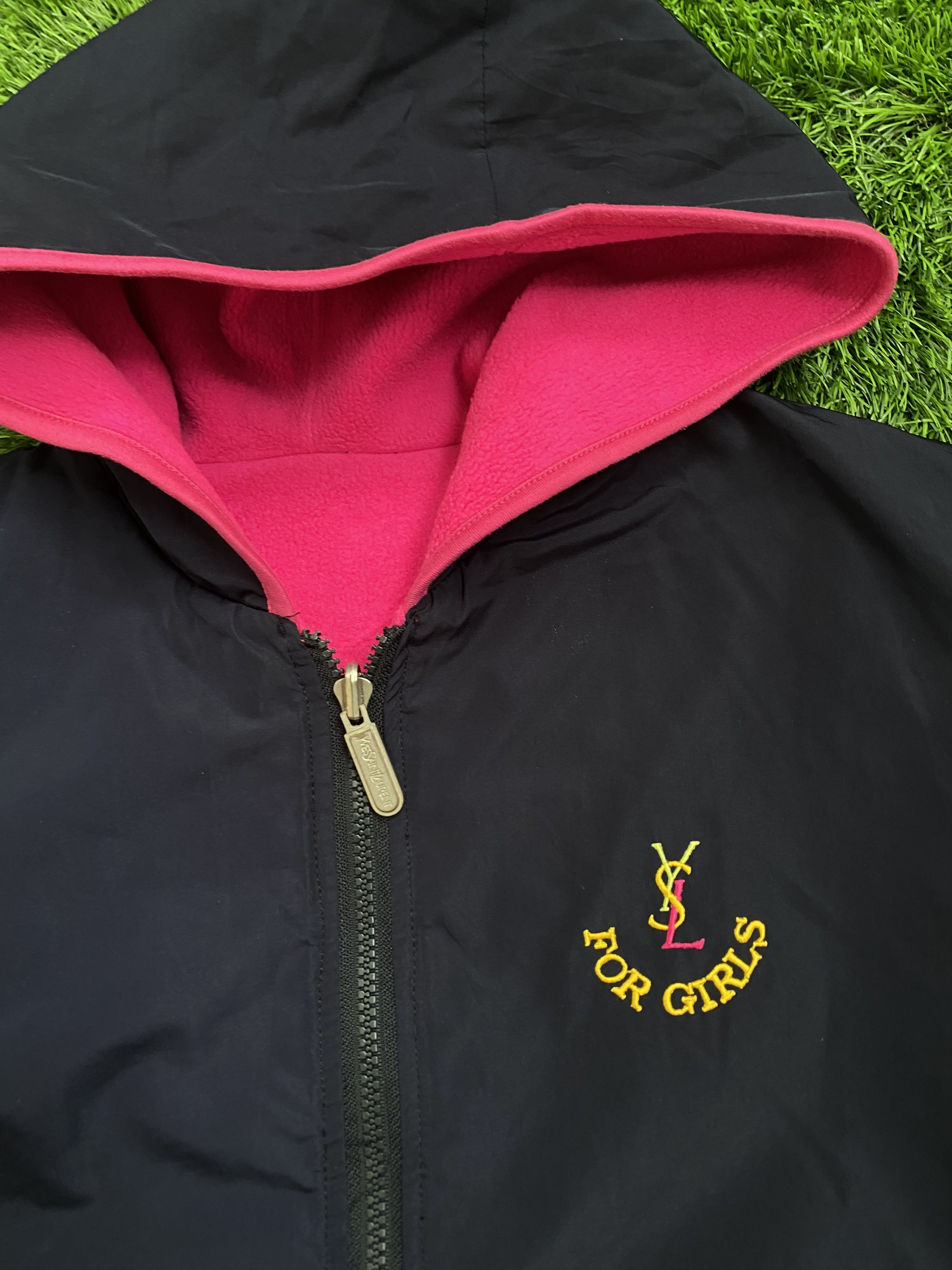 Yves Saint Laurent Vintage Yves Saint Laurent Reversible Fleece Hoodie Jacket Size L / US 10 / IT 46 - 3 Thumbnail