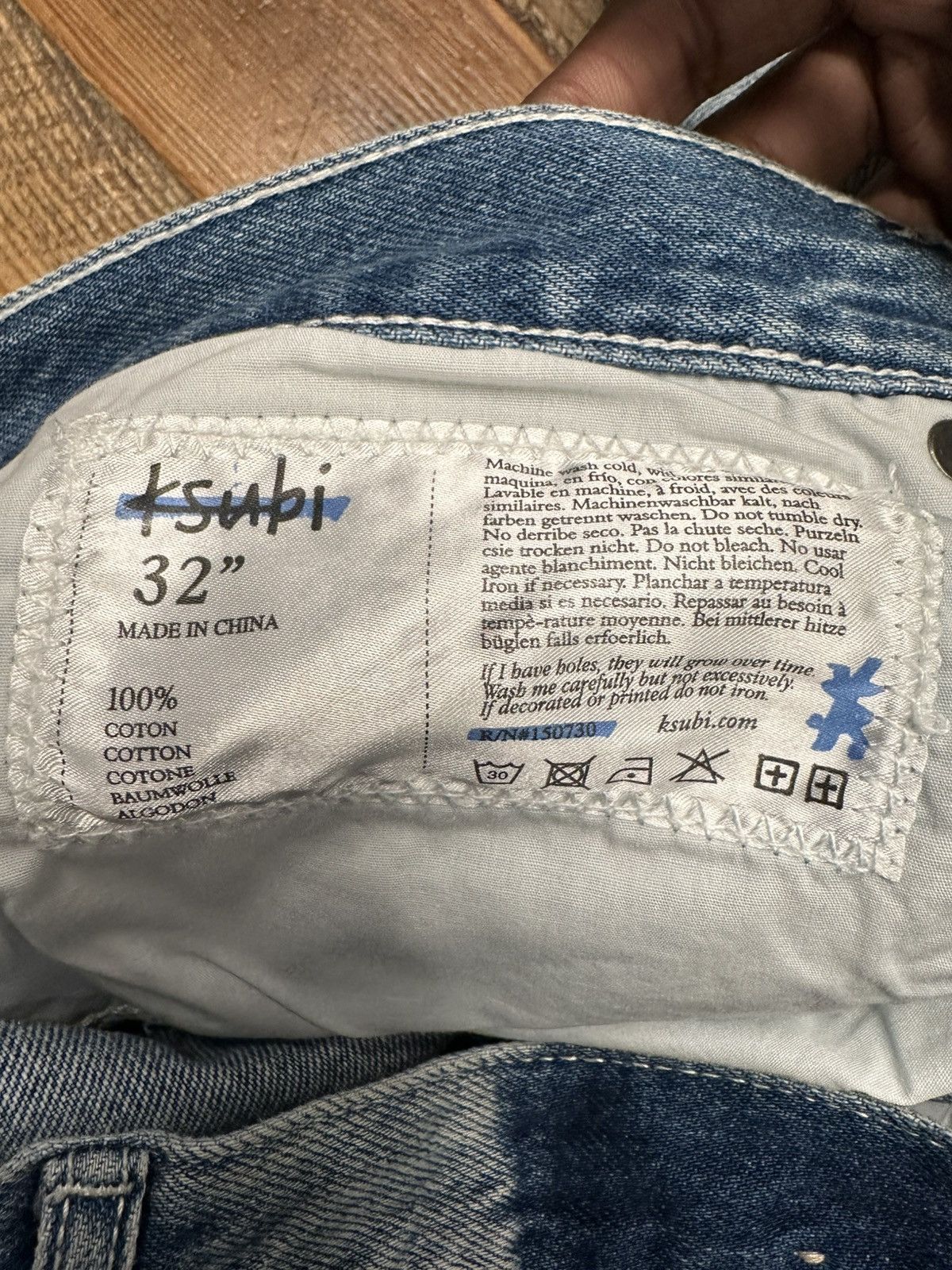 Ksubi Ksubi Anti K Streets Kolor Blue Denim Jeans Size 32 Size US 32 / EU 48 - 5 Thumbnail