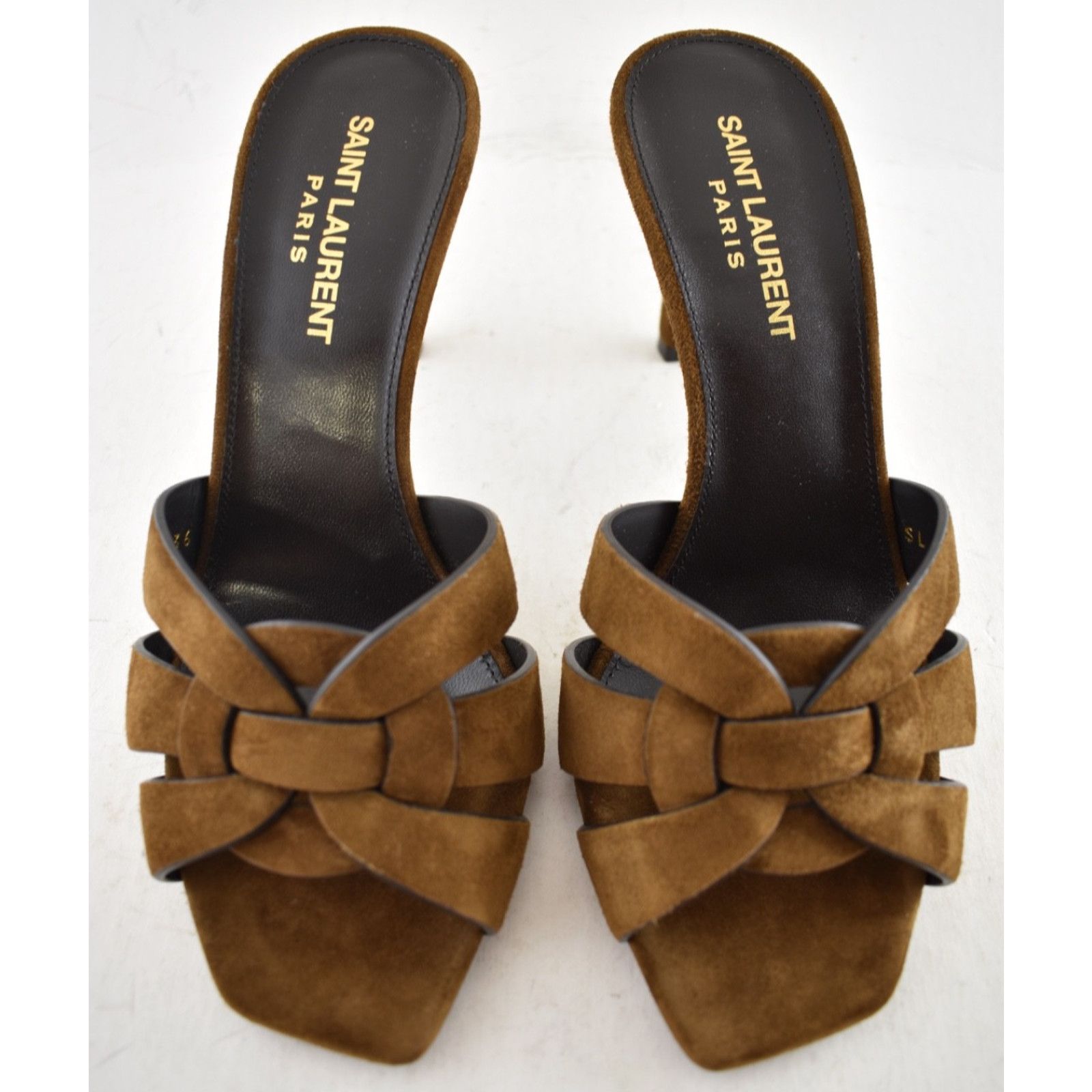 Yves Saint Laurent Saint Laurent Tribute 85 Mule Land Brown Suede Pump 40.5 Size US 10.5 / IT 40.5 - 8 Thumbnail