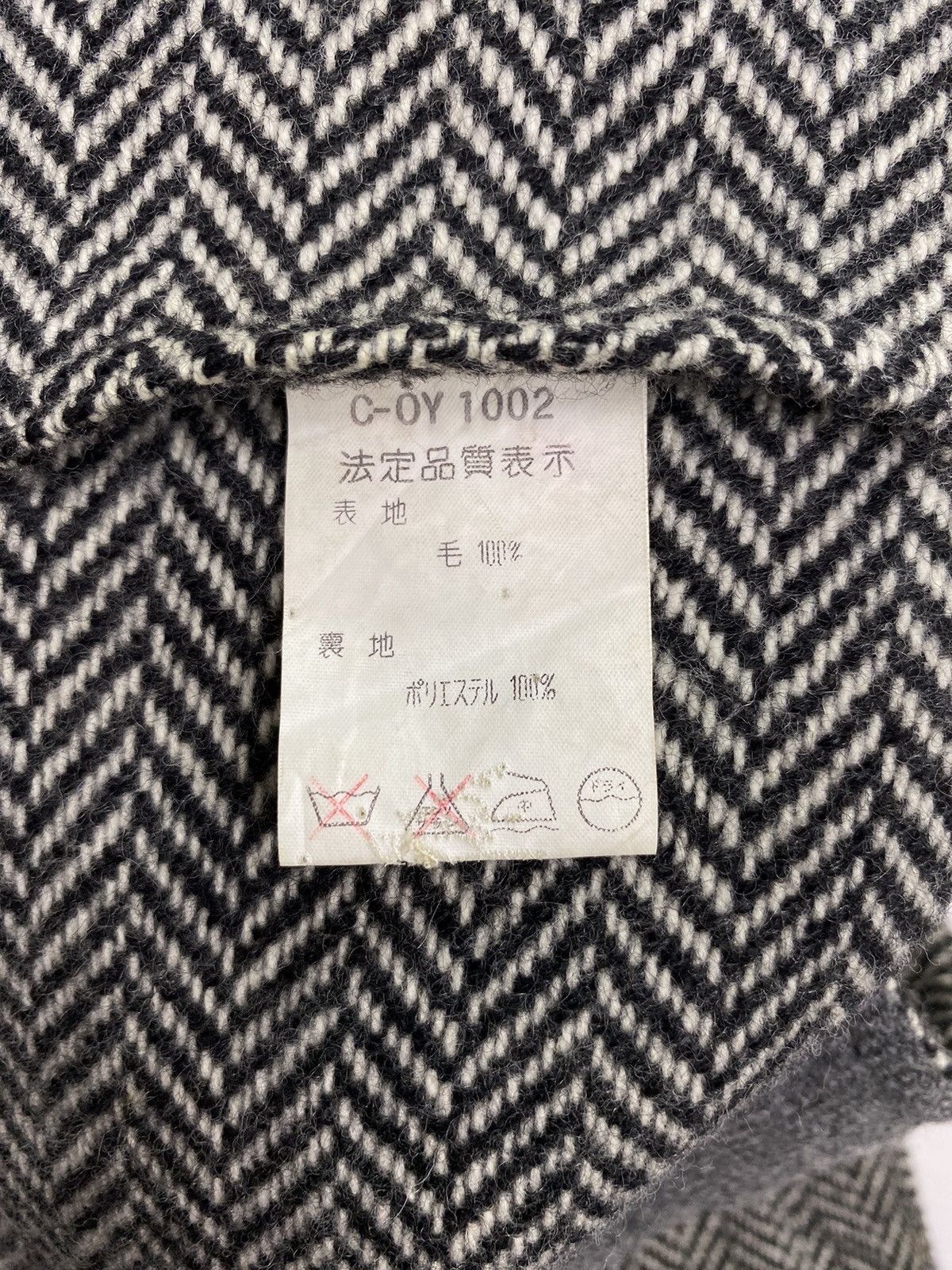 Designer × Lanvin × Vintage Lanvin Paris Dirty Herringbone Twill Wool Jacket Size US S / EU 44-46 / 1 - 9 Thumbnail