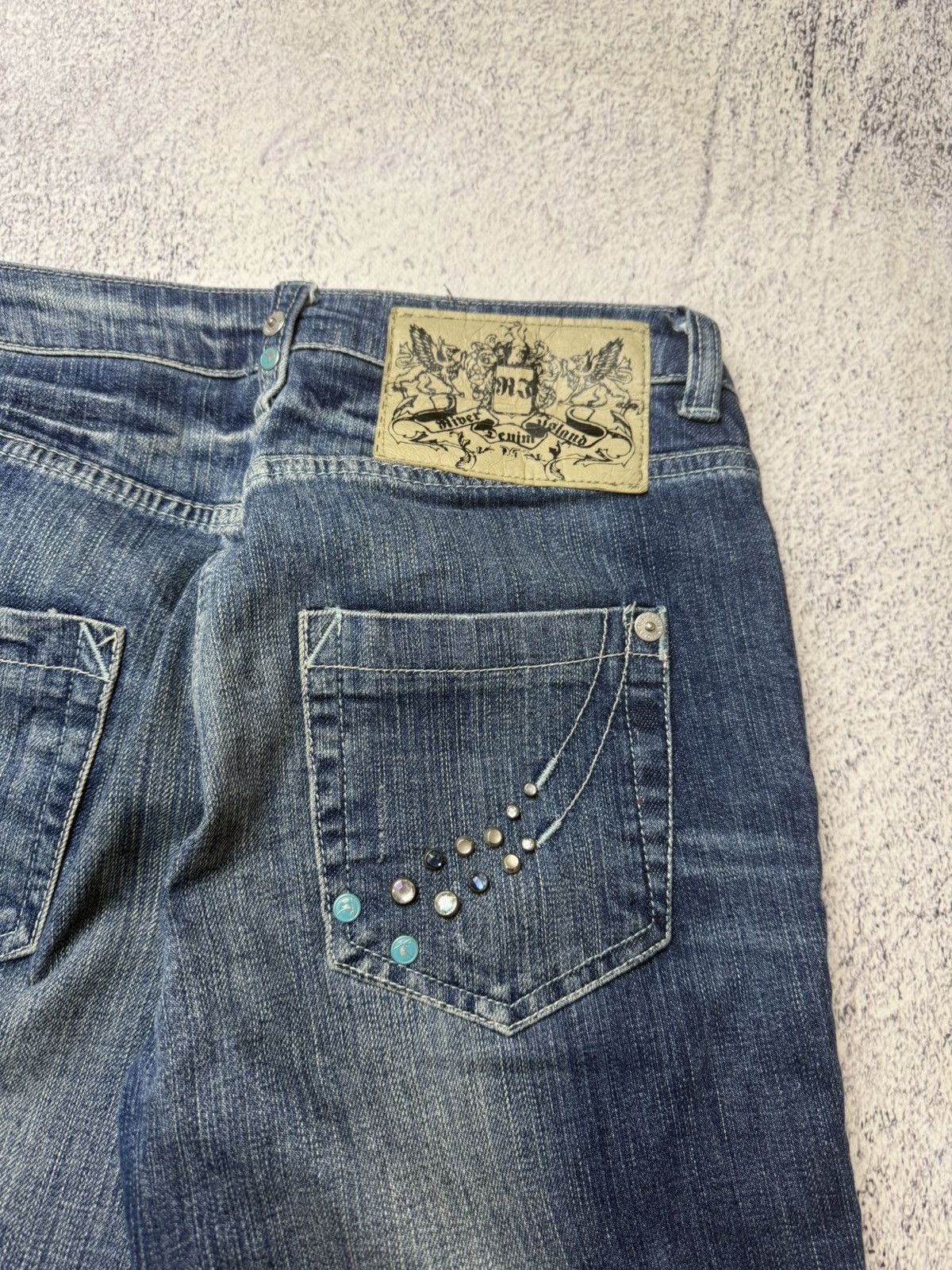 Japanese Brand Vintage Women’s Flared Jeans Y2K Japanese Size 28" / US 6 / IT 42 - 20 Thumbnail
