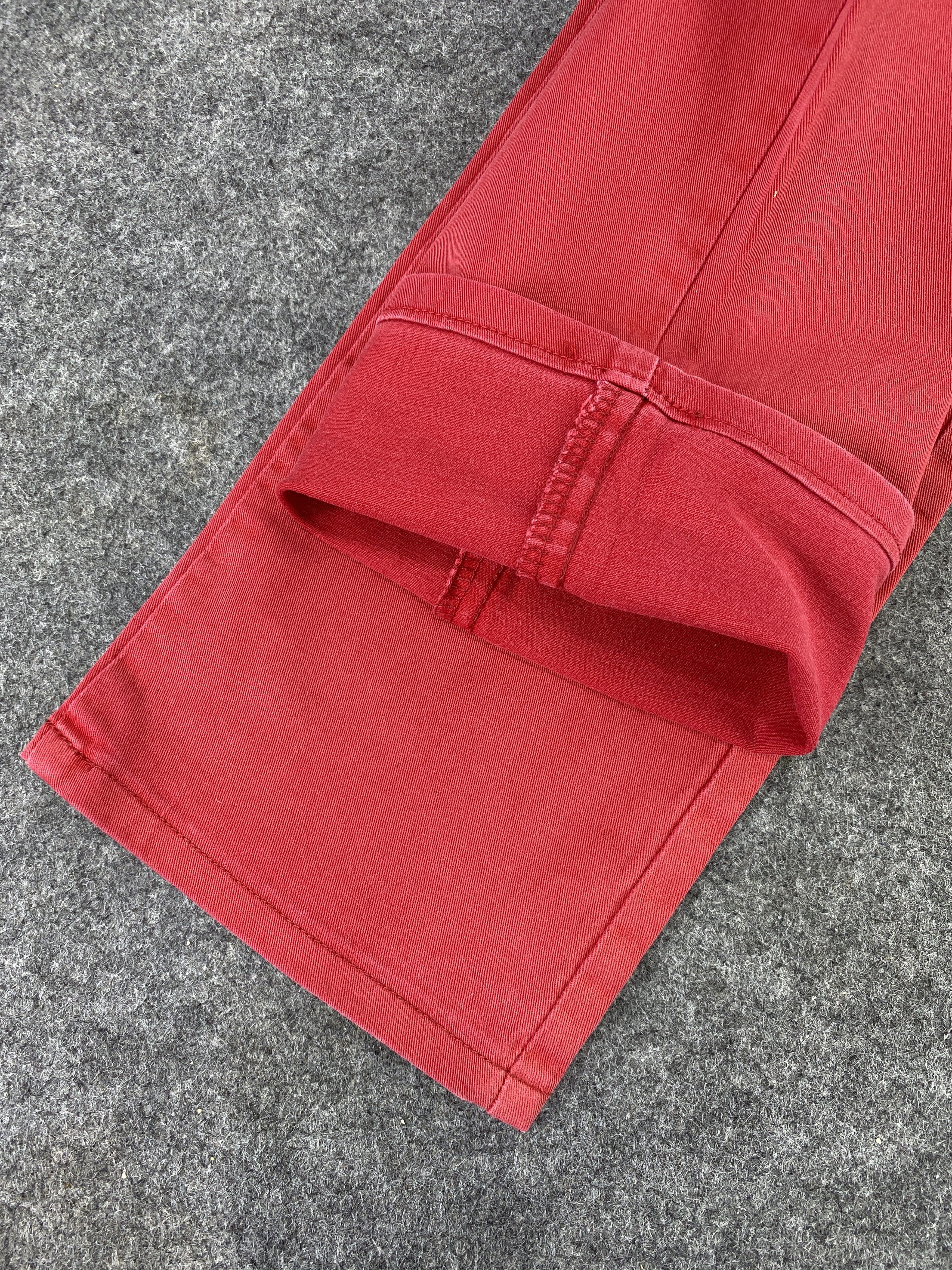 Japanese Brand Bobson Fit Red Jeans - J1043 Size 24" / US 00 / IT 34 - 13 Thumbnail