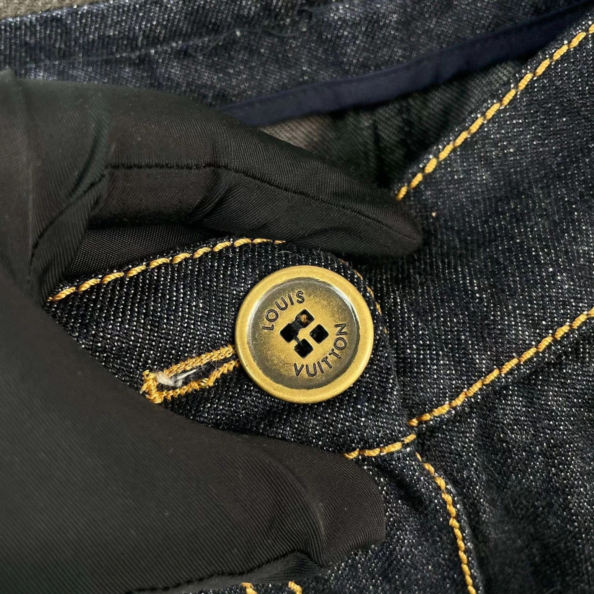 Louis Vuitton LV Wide-Leg Jeans 34 Blue A no extras Size 25" / US 0 / IT 36 - 7 Thumbnail
