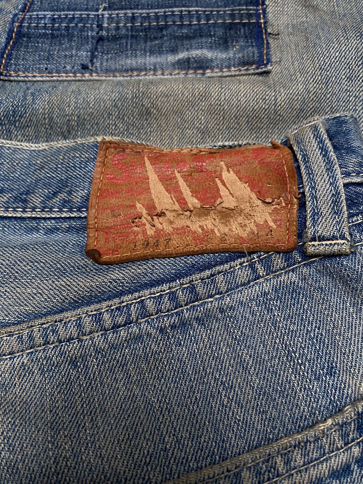 Vintage Vintage Japanese Brand Sugar Cane Pathwork Jeans 1990s Size US 30 / EU 46 - 9 Thumbnail