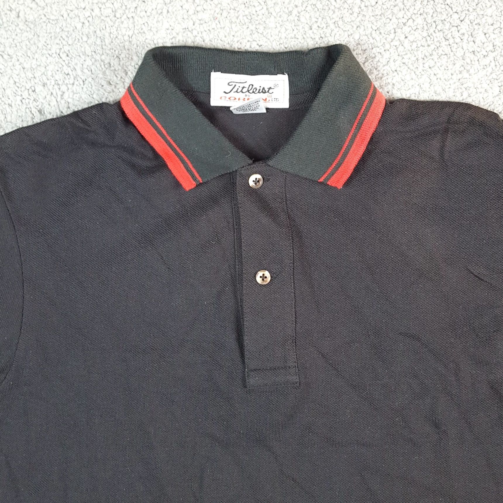 Titleist VINTAGE Titleist Polo Shirt Mens S Black 90s Golf Preppy Mcq Size US S / EU 44-46 / 1 - 2 Thumbnail