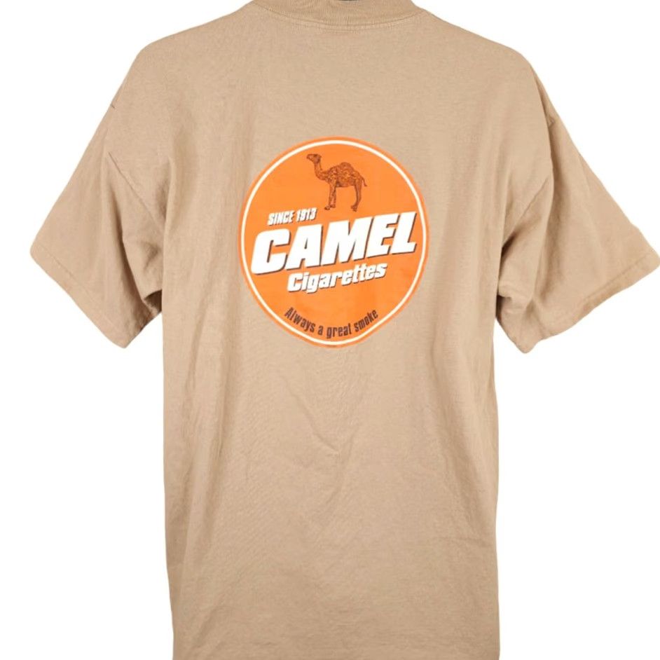 Vintage VINTAGE Camel Cigarettes T Shirt Mens XL Beige 90s Promo Made In USA Size US XL / EU 56 / 4 - 4 Thumbnail