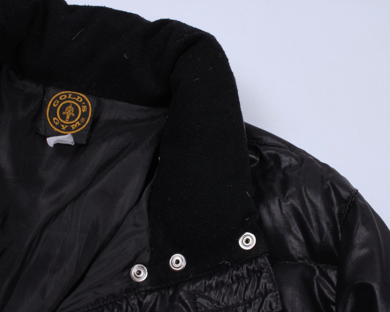 Vintage GOLDS GYM Down Black Puffer Jacket Size M / US 6-8 / IT 42-44 - 11 Thumbnail