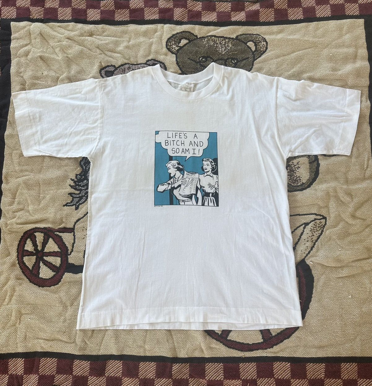 Arts & Science Rare!! Vintage Roy Lichtenstein Pop Art 80s Tee Size US L / EU 52-54 / 3 - 1 Thumbnail