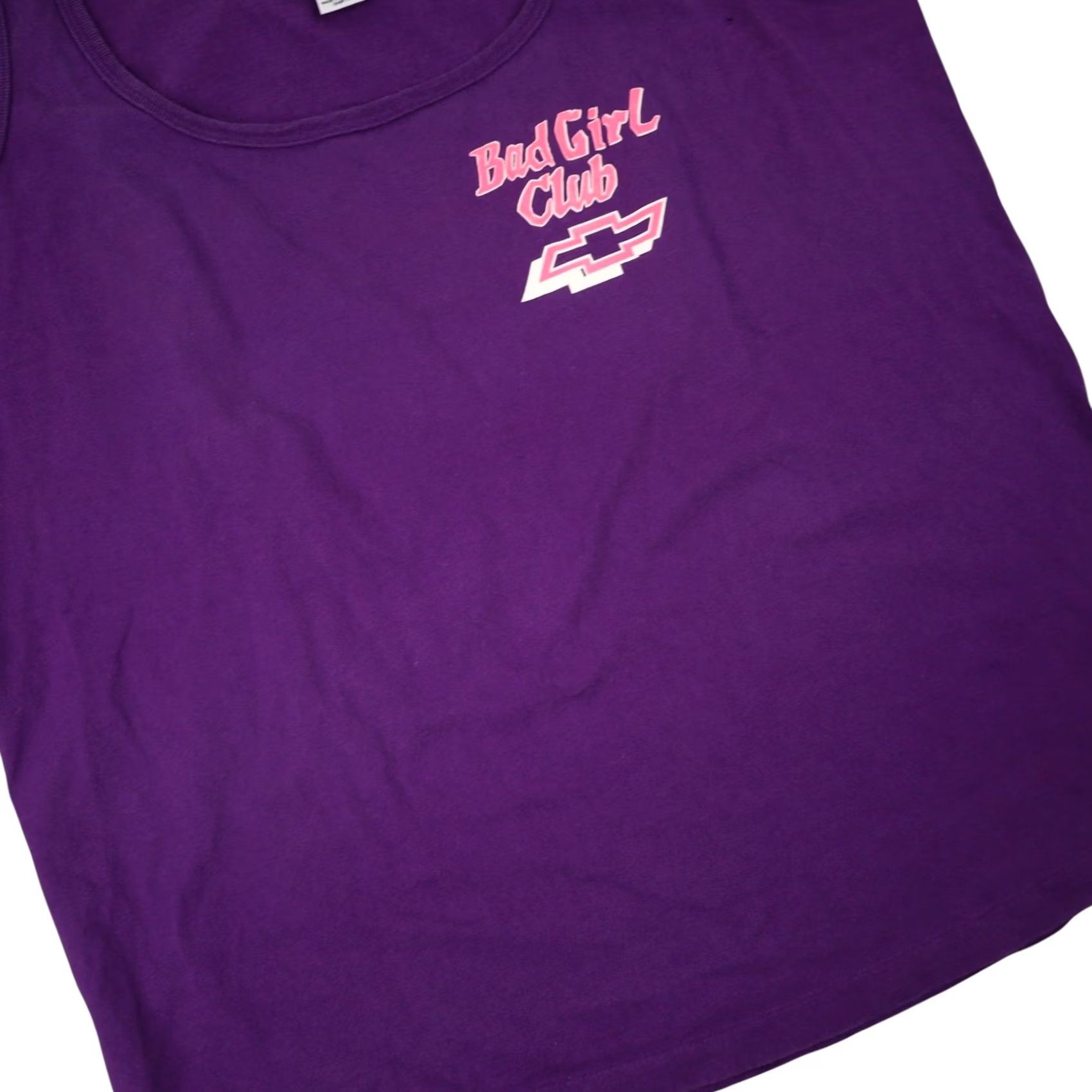Vintage VINTAGE Chevy Bad Girl Club Womens XL Graphic Tank top Purple Size XL / US 12-14 / IT 48-50 - 3 Thumbnail