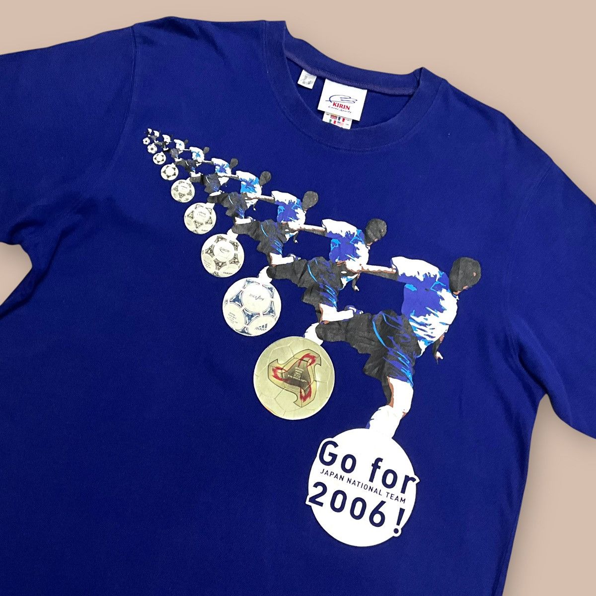 Adidas Adidas x Kirin "Go For 2006" Tee Size US L / EU 52-54 / 3 - 3 Thumbnail