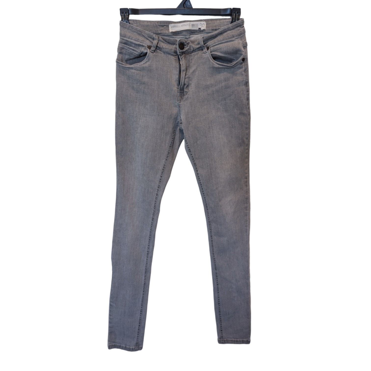 Other Barbell Apparel Cement Gray Slim Athletic Stretch Jeans Size US 30 / EU 46 - 2 Thumbnail