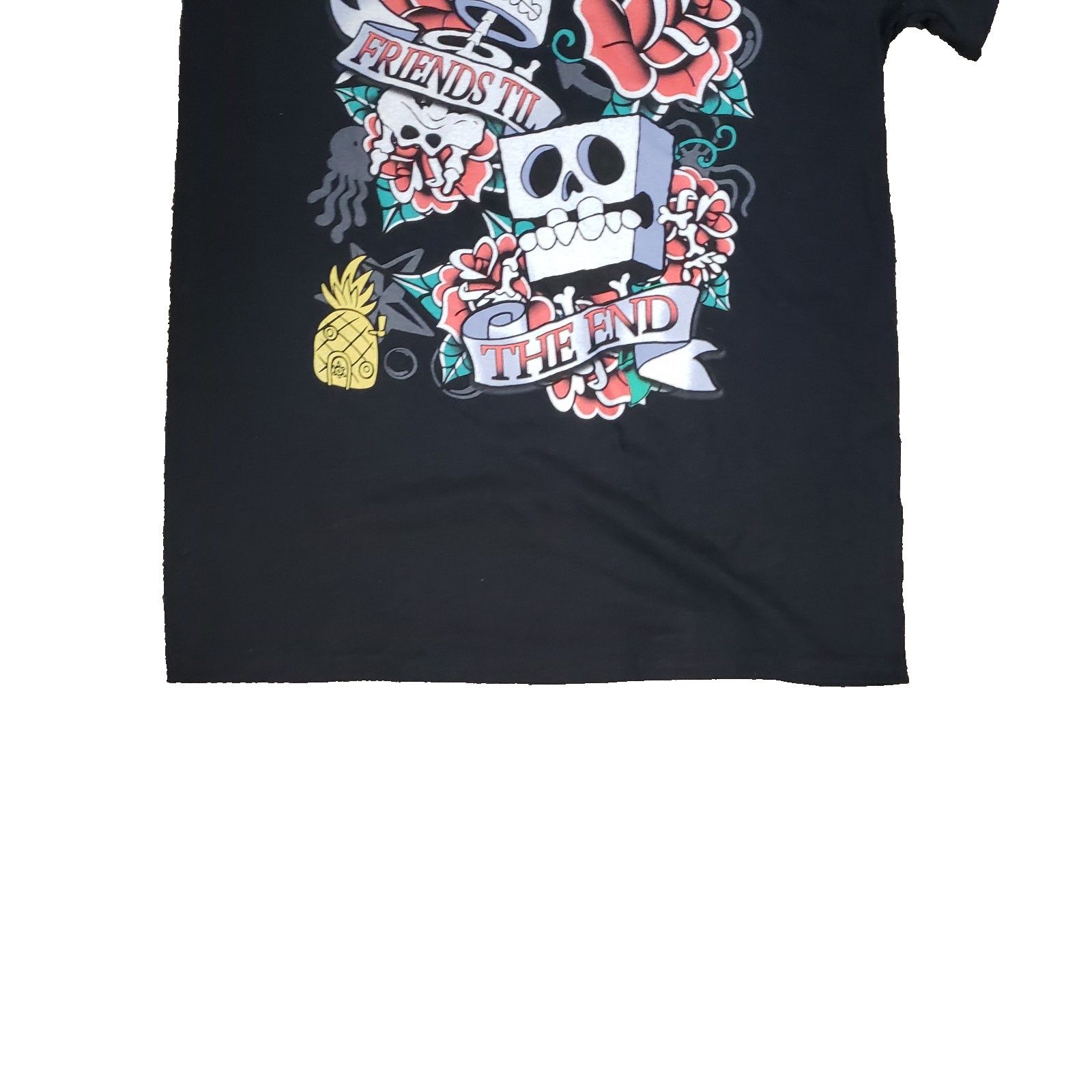 Nickelodeon SpongeBob Men's Skull T Shirt Sz Med Black See Description Size US M / EU 48-50 / 2 - 3 Thumbnail